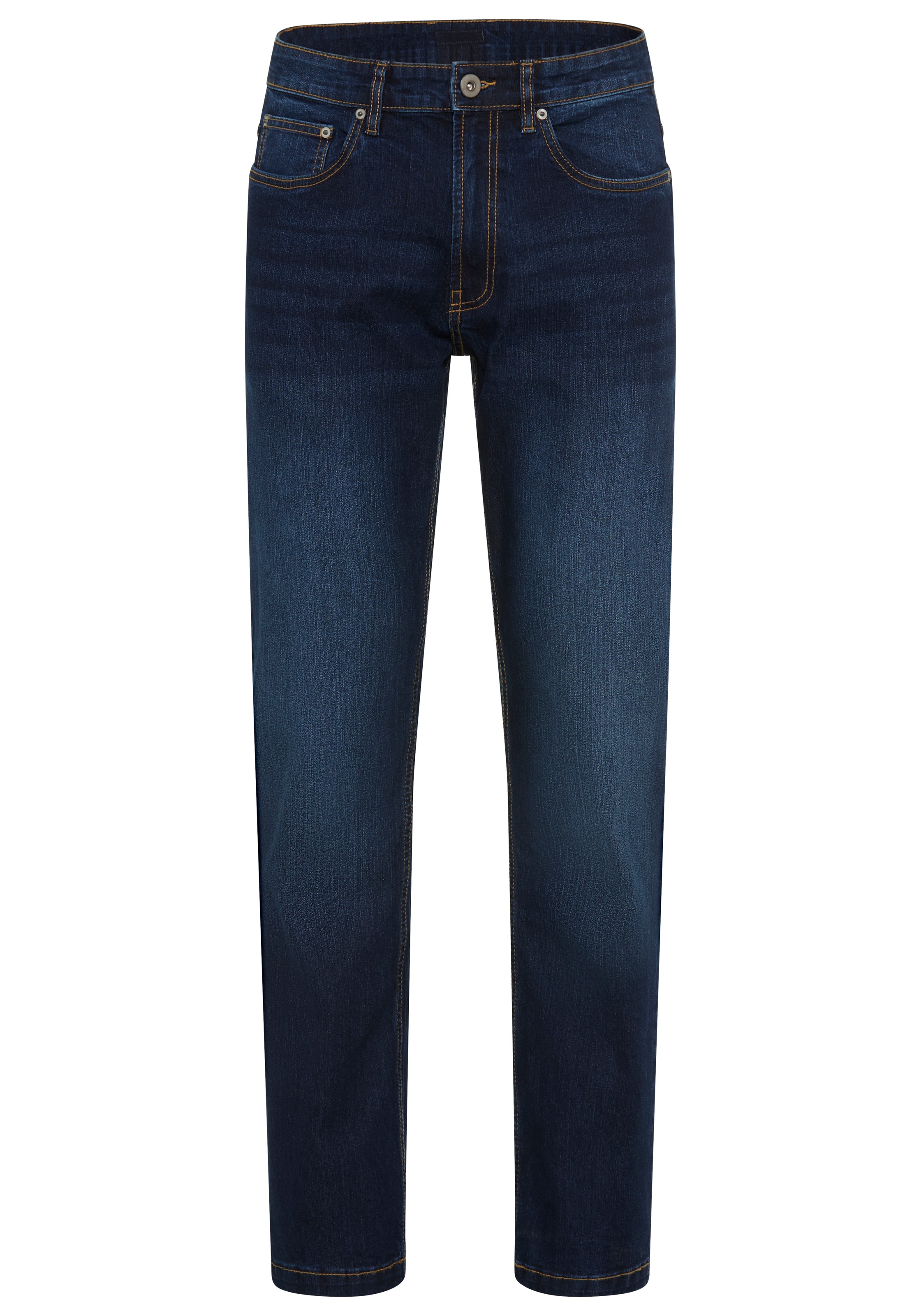 Arizona Straight-Jeans gerader Schnitt, normale Leibhöhe, mit Knopf- und Reißverschluss
