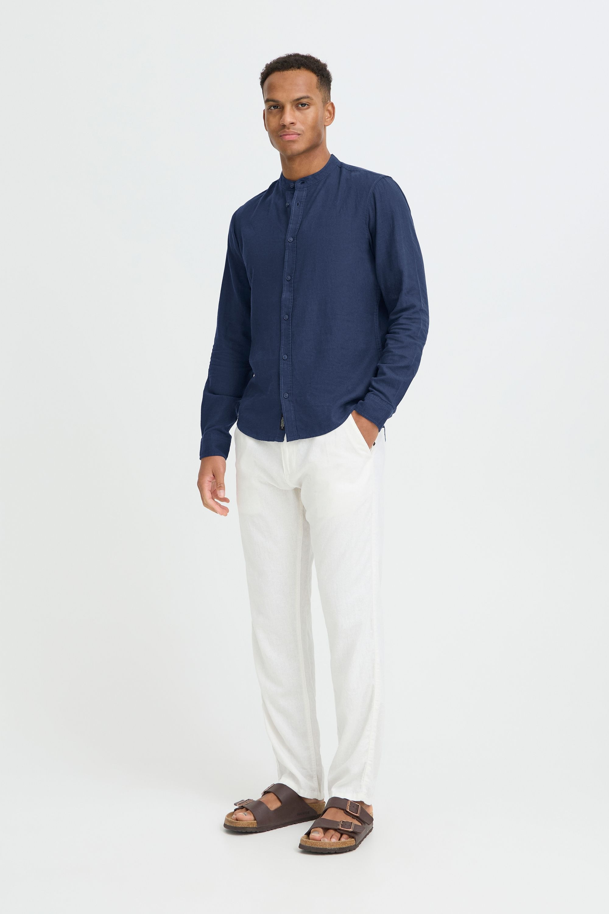 BLEND BHMLines Men's Shirt Blue L 2