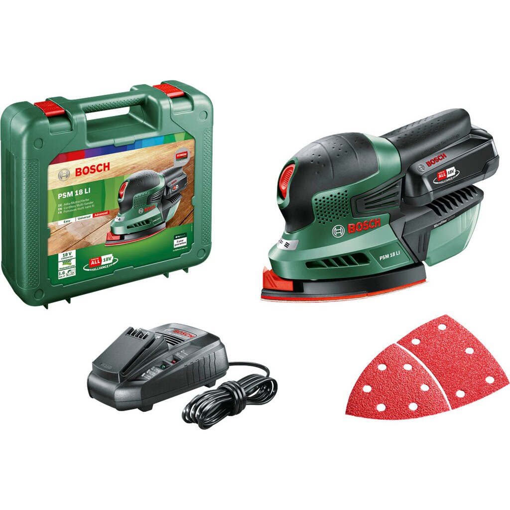 Bosch Home & Garden Akku-Multischleifer »PSM 18 LI«