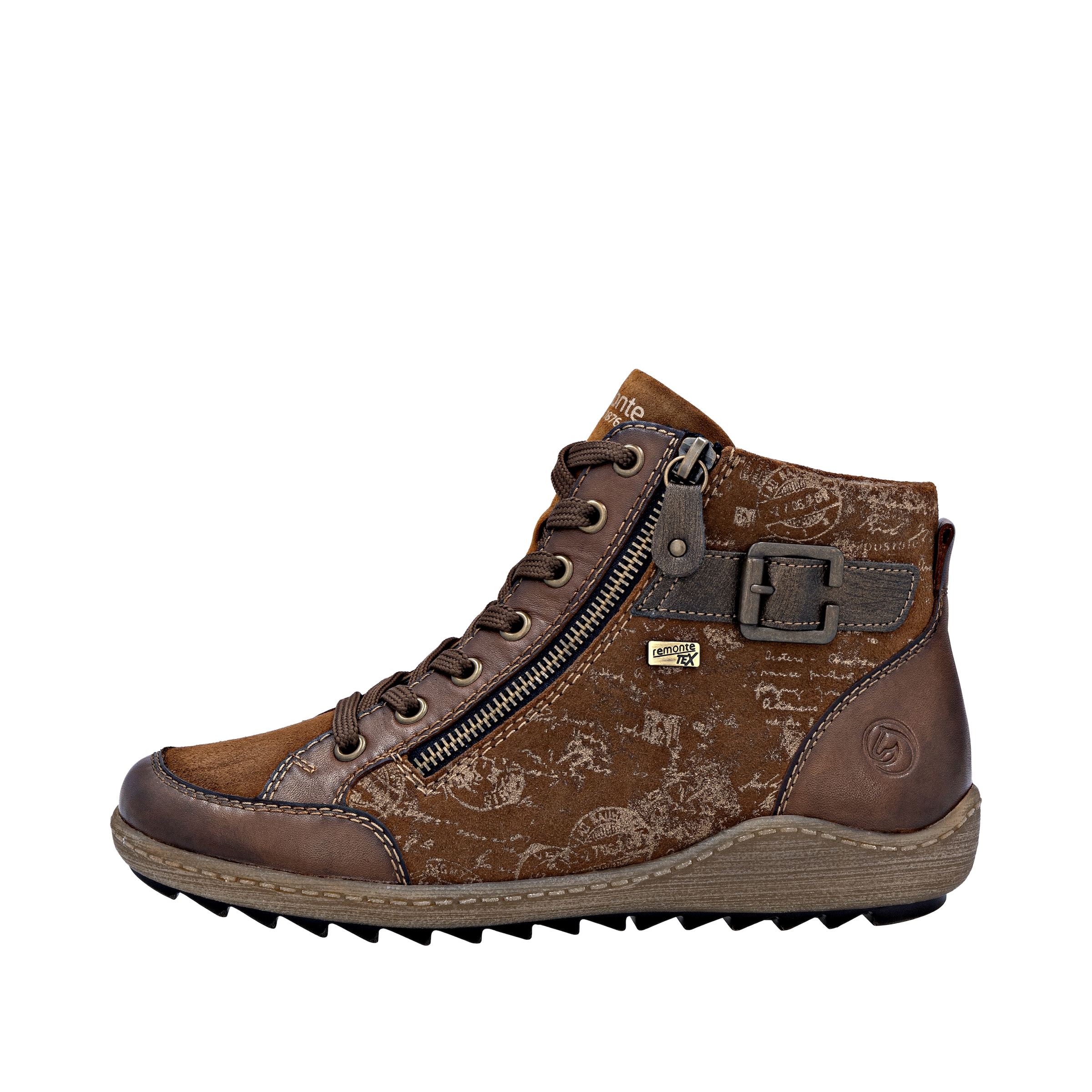 Remonte Schnürboots, Winterboots, Stiefelette, Casual Boots, wasserabweisende TEX-Membran