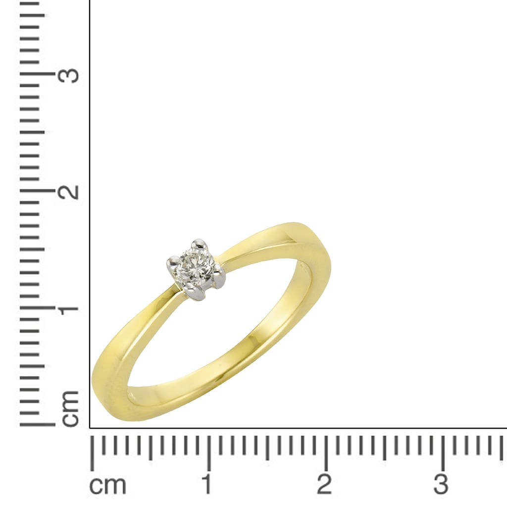 Diamonds by Ellen K. Fingerring »375/- Gold Brillant 0,10ct.«