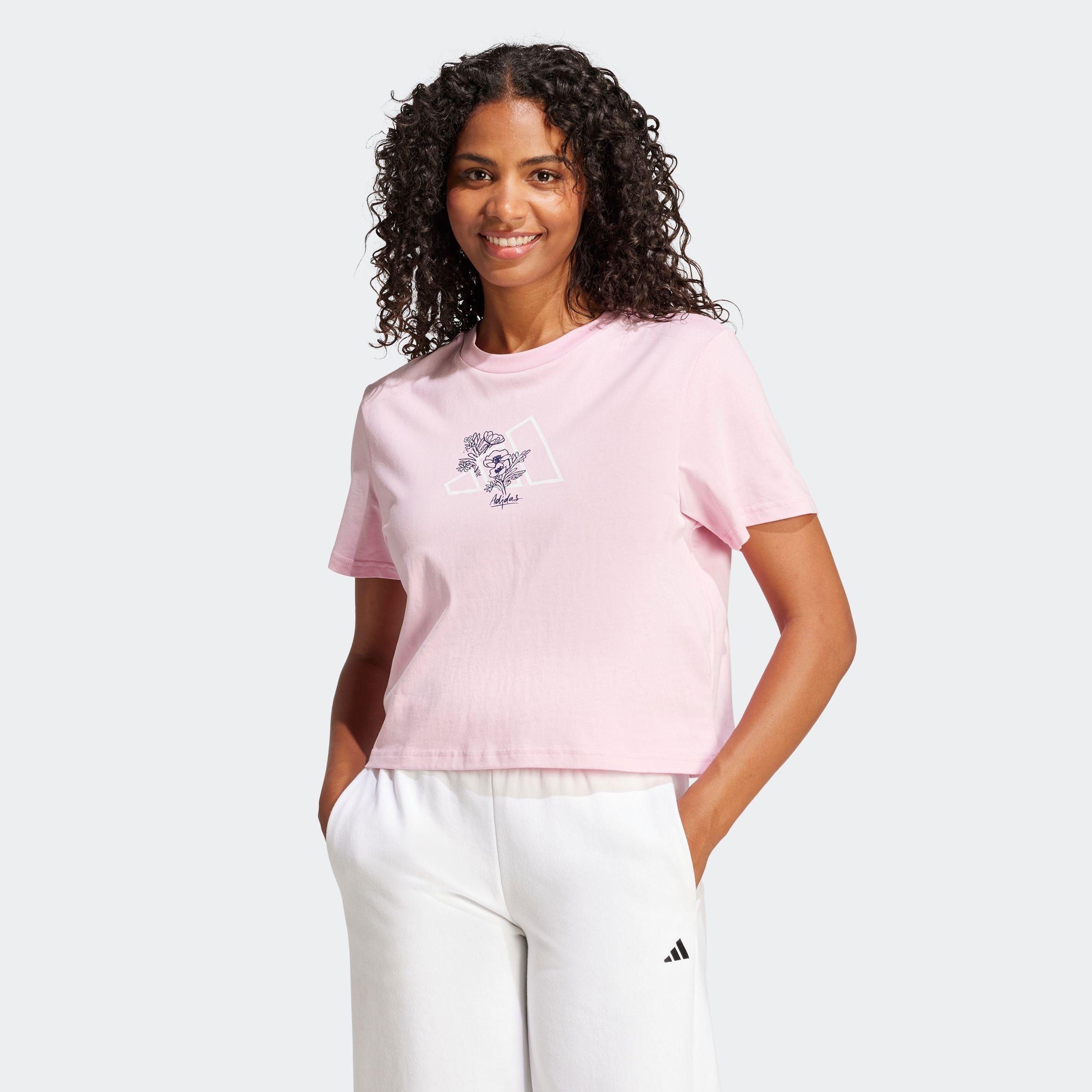 adidas Sportswear T-Shirt "W T ILLU LF CRP" Kurzarmdesign, Rundhalsausschni günstig online kaufen