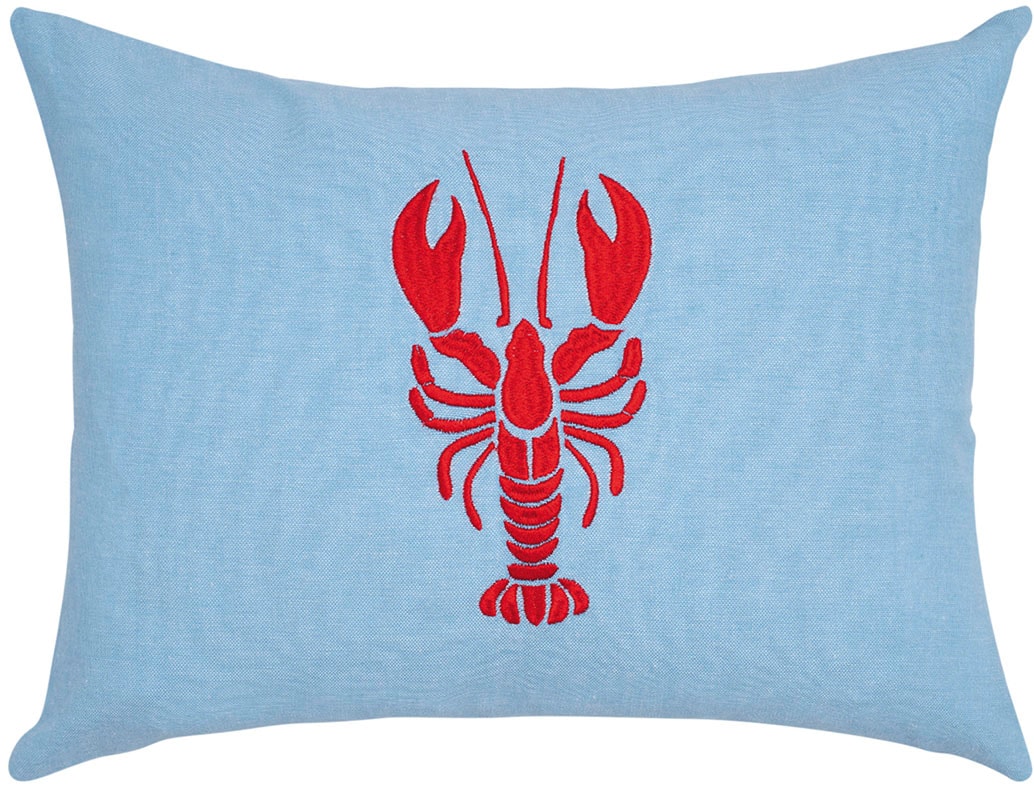 Dekokissen PAD, B:40cm L:30cmlight blau, gemustert, Baumwolle, Dekokissen_Sitzkissen_Kissenhüllen, "PIMP", Embroidery