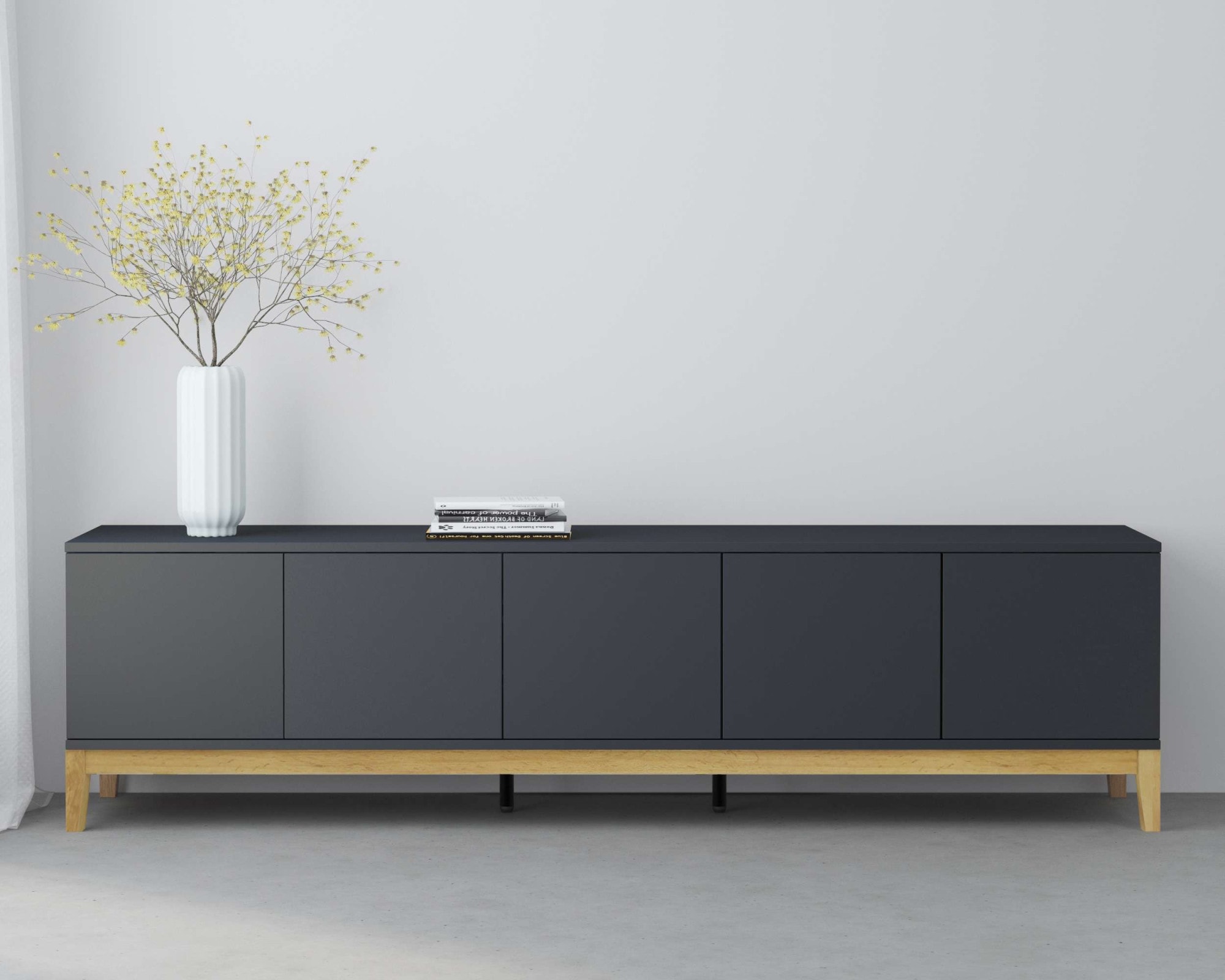 OTTO home Lowboard "Maryd" TV-Kommode mit Kabeldurchführung, Push-to-Open F günstig online kaufen