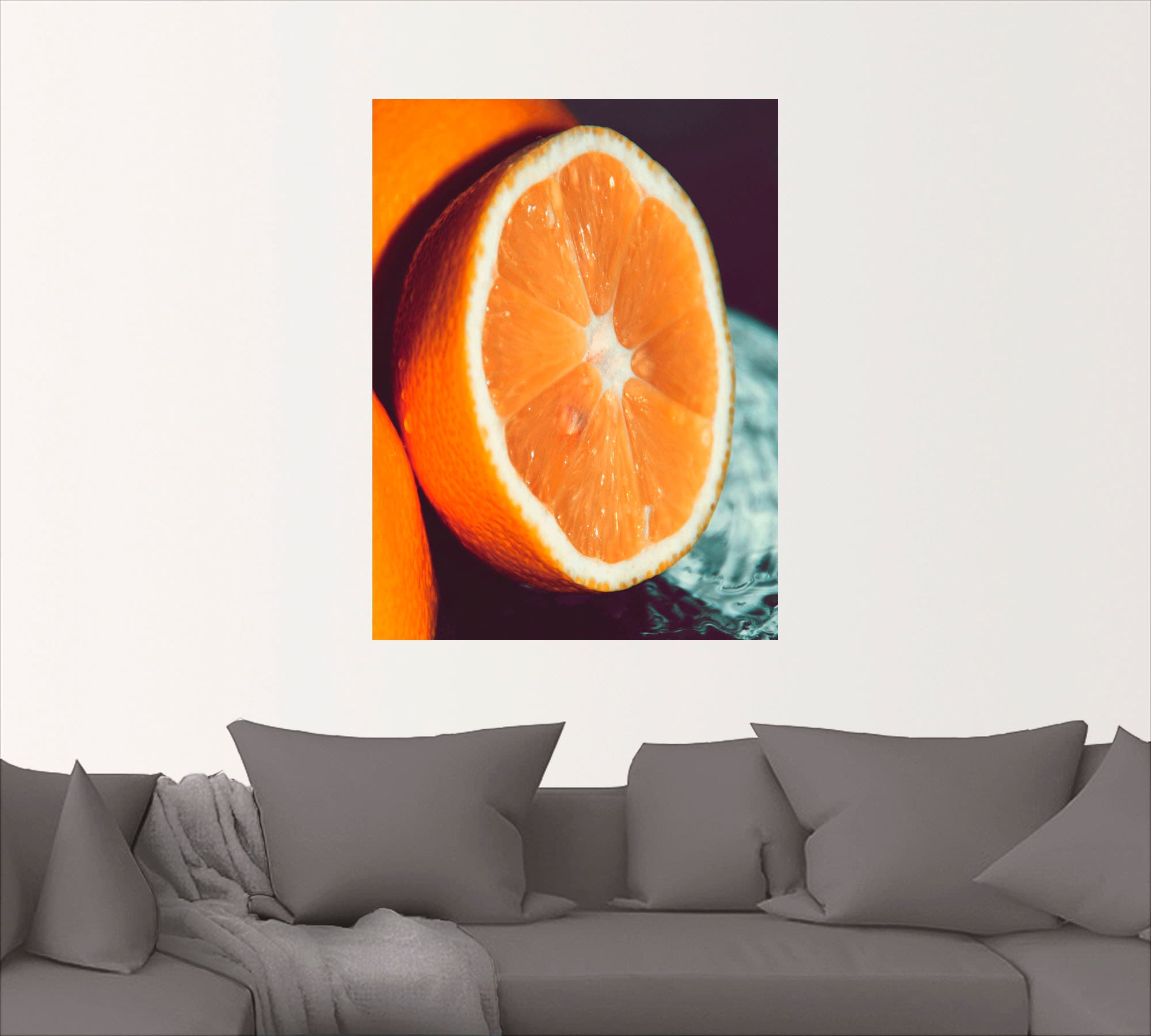 Artland Wandbild »Orange«, Lebensmittel, (1 St.), als Leinwandbild, Wandaufkleber oder Poster in versch. Größen