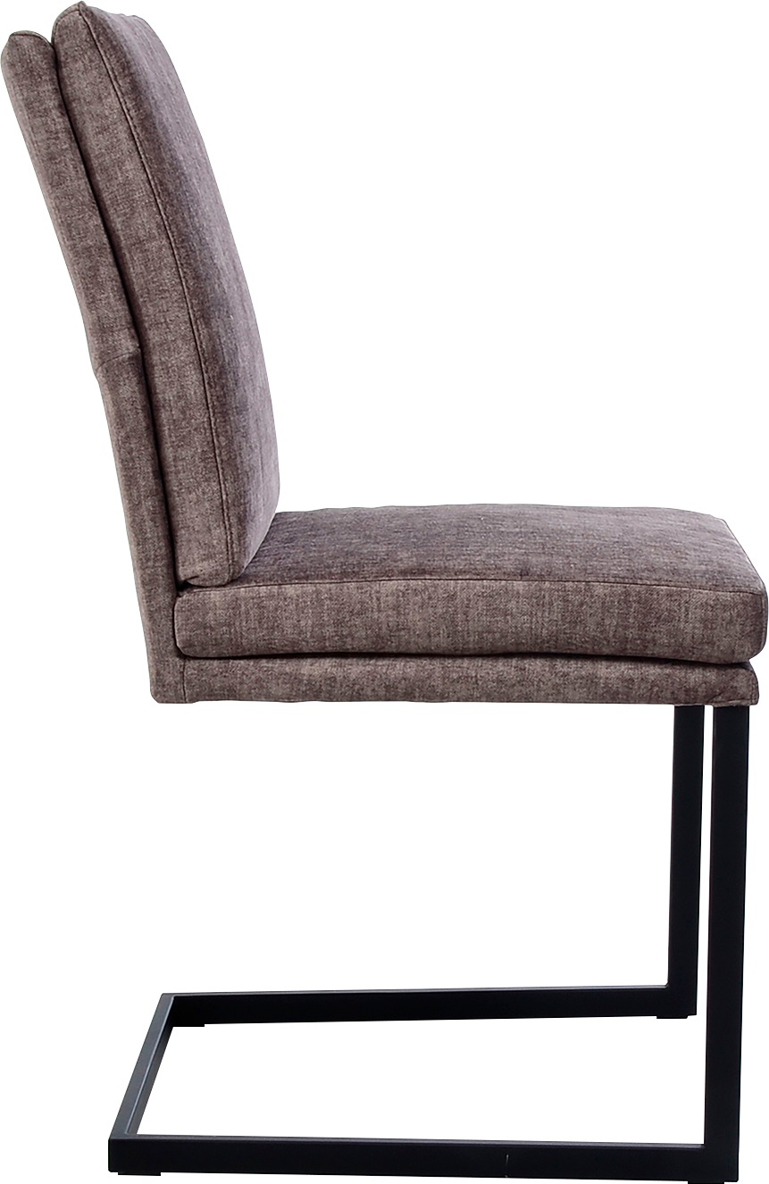 Thumbnail - K+W Komfort & Wohnen Freischwinger () stabiles Hochkantrohr, Untergestell in Edelstahloptik oder schwarz