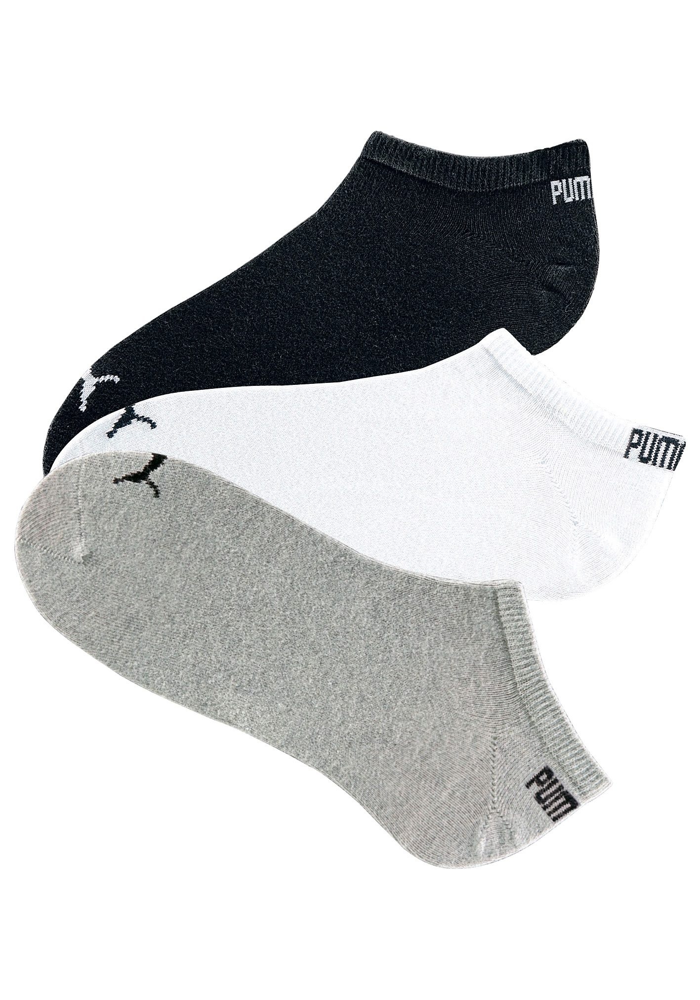 PUMA Sneakersocken 6 Stk. tlg. mit eingestricktem Markenlogo günstig online kaufen