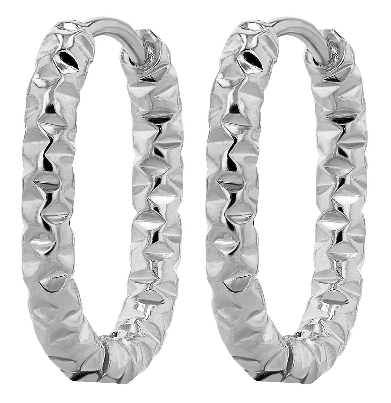 Adelia´s Paar Creolen "Ohrringe – Creole aus Edelstahl" Ideal als Geschenk – dezent und elegant