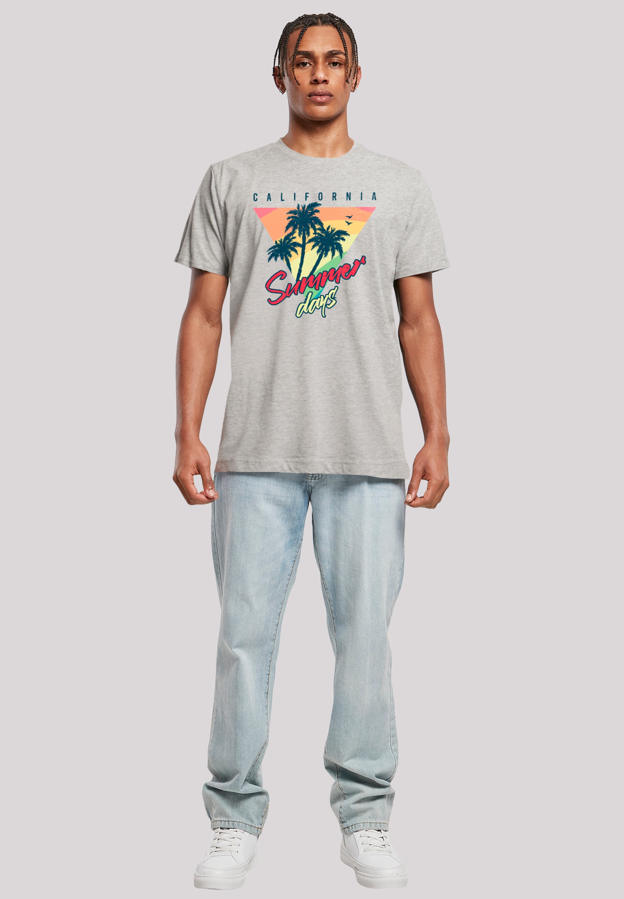 F4NT4STIC T-Shirt »California Palmen Retro«, Premium Qualität