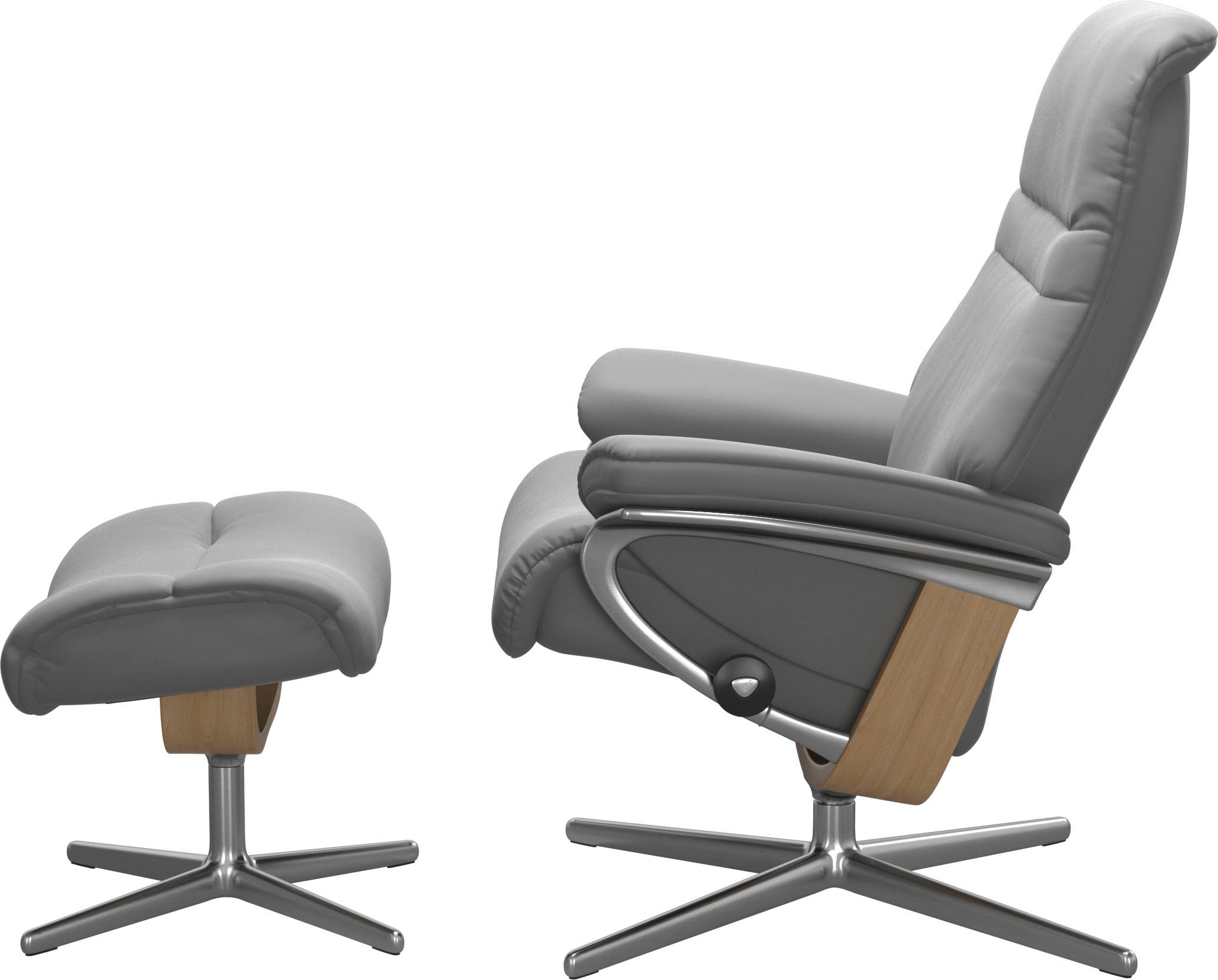 Stressless® Fußhocker »Sunrise«, mit Cross Base, Größe S, M & L, Holzakzent Eiche