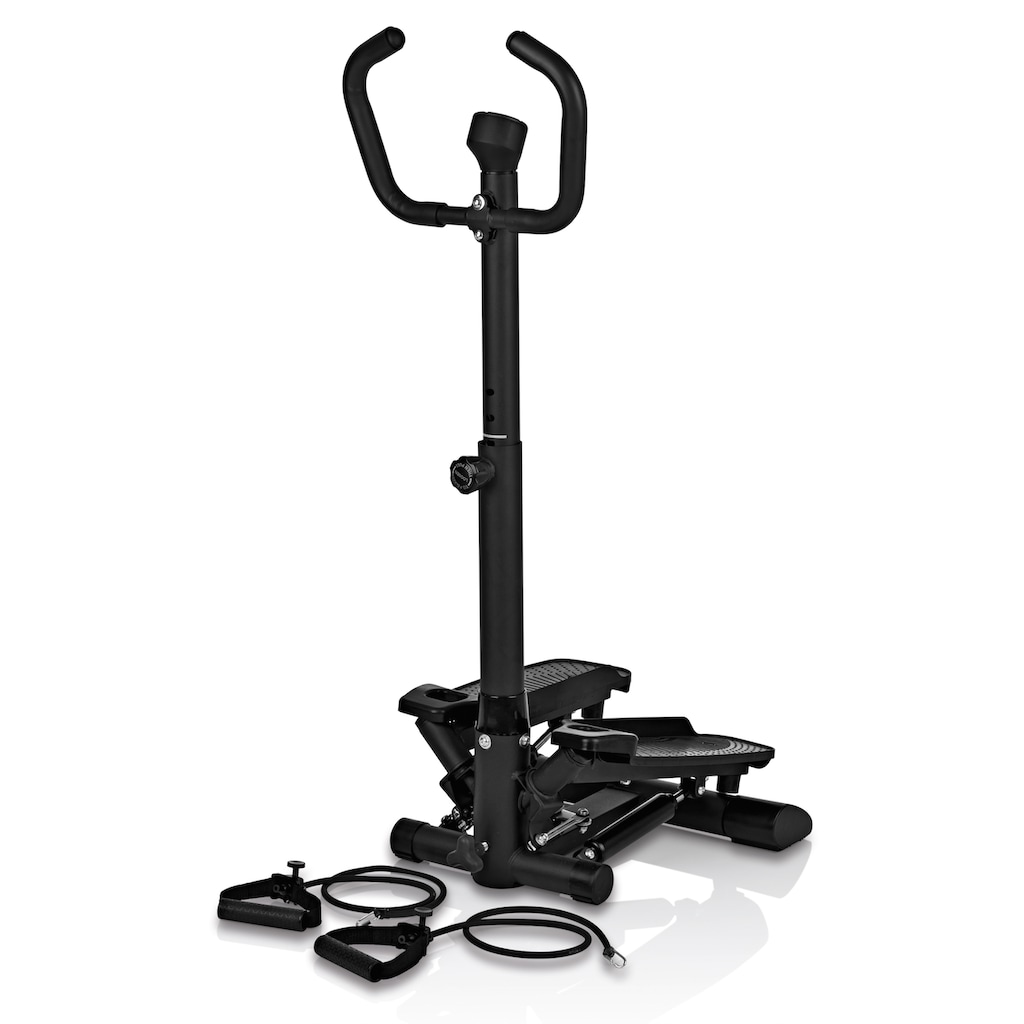 VITALmaxx Stepper »VITALmaxx Fitnesstrainer Swing Stepper«, (3 tlg., mit Trainingsbändern)