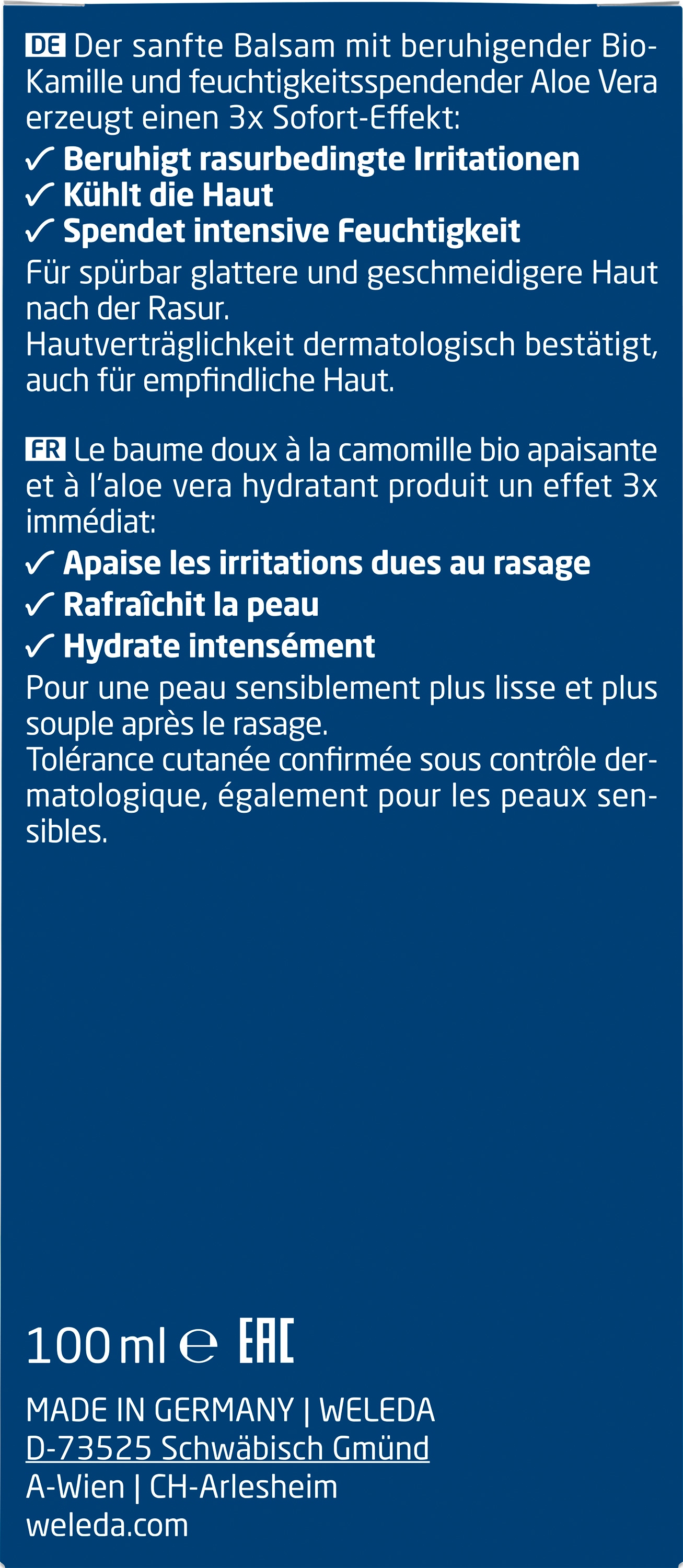 WELEDA Gesichtsemulsion »Weleda For Men After Shave Balsam«