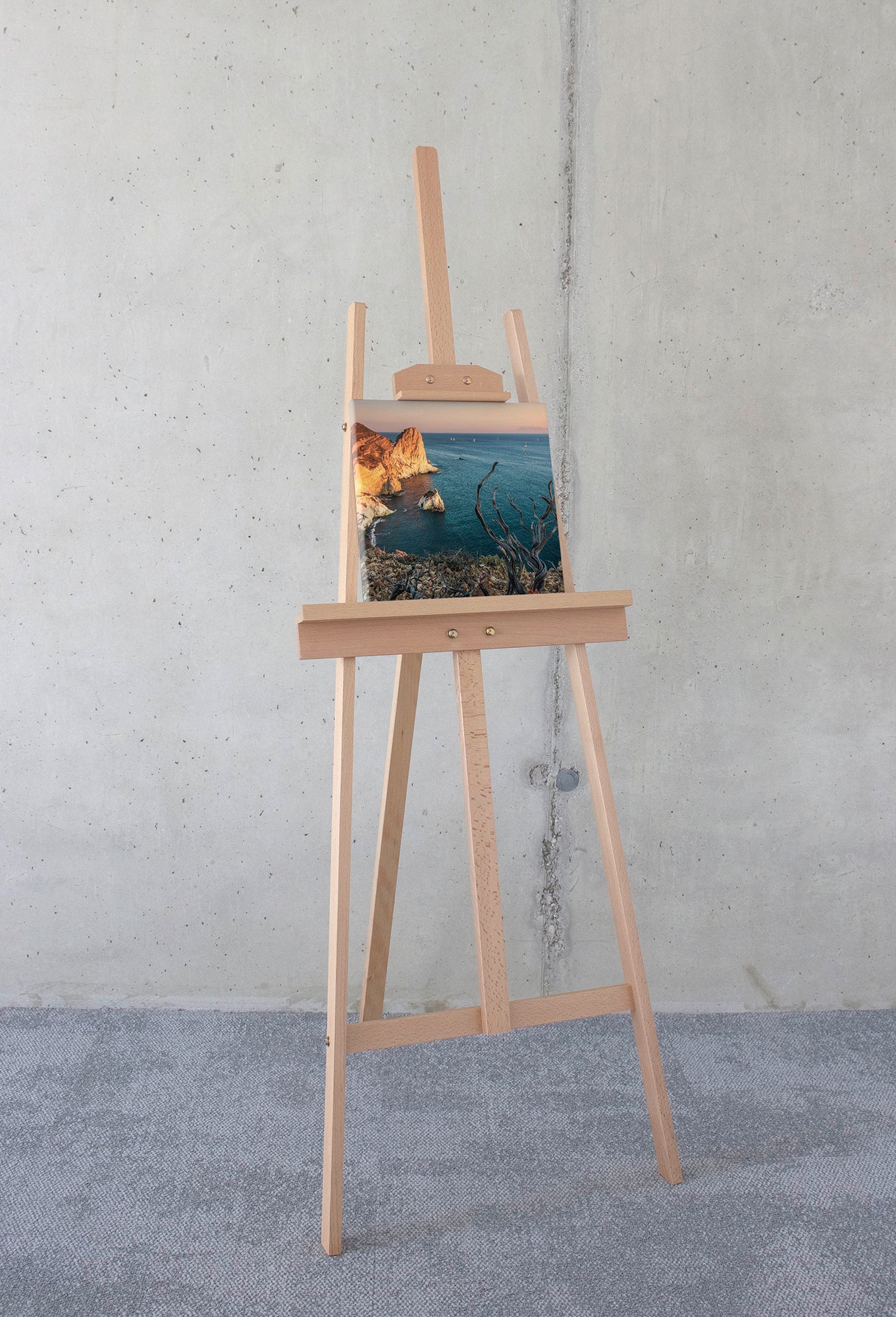 Komar Leinwandbild »Steep Cove - Größe 30 x 30 cm«, Baum-Blätter-Natur-Berge-Blumen-Foto-Jahreszeiten-Landschaft-Meer-Strand-Palmen, (Packung, 1 St.), Keilrahmenbild mi Echtholzrahmen