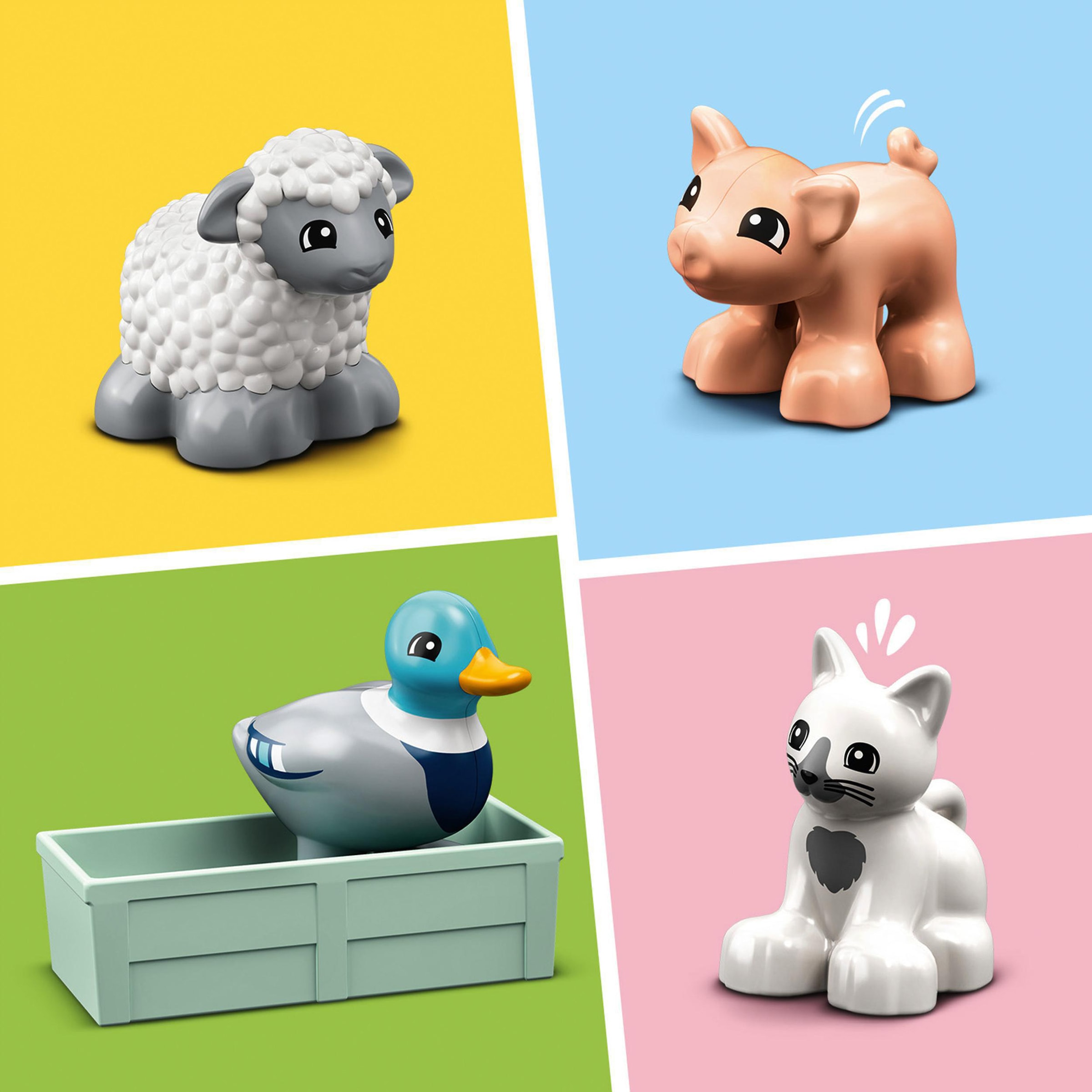 LEGO® Konstruktionsspielsteine »Tierpflege auf dem Bauernhof (10949), LEGO® DUPLO® Town«, (11 St.), Made in Europe