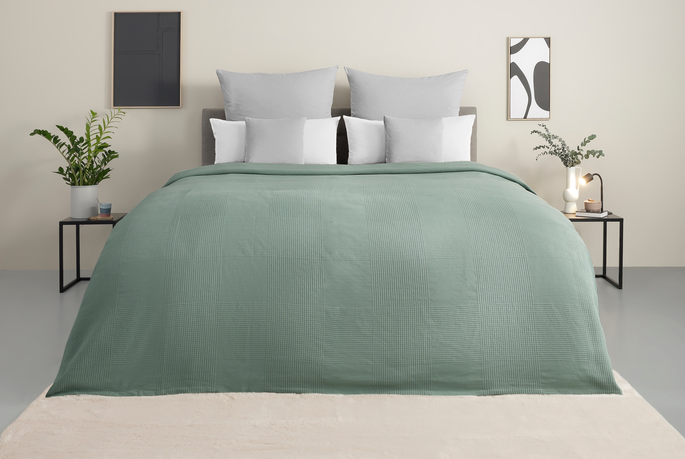 OTTO home Tagesdecke "Mira" leichte Tagesdecke aus 100% Baumwolle, uni Über günstig online kaufen