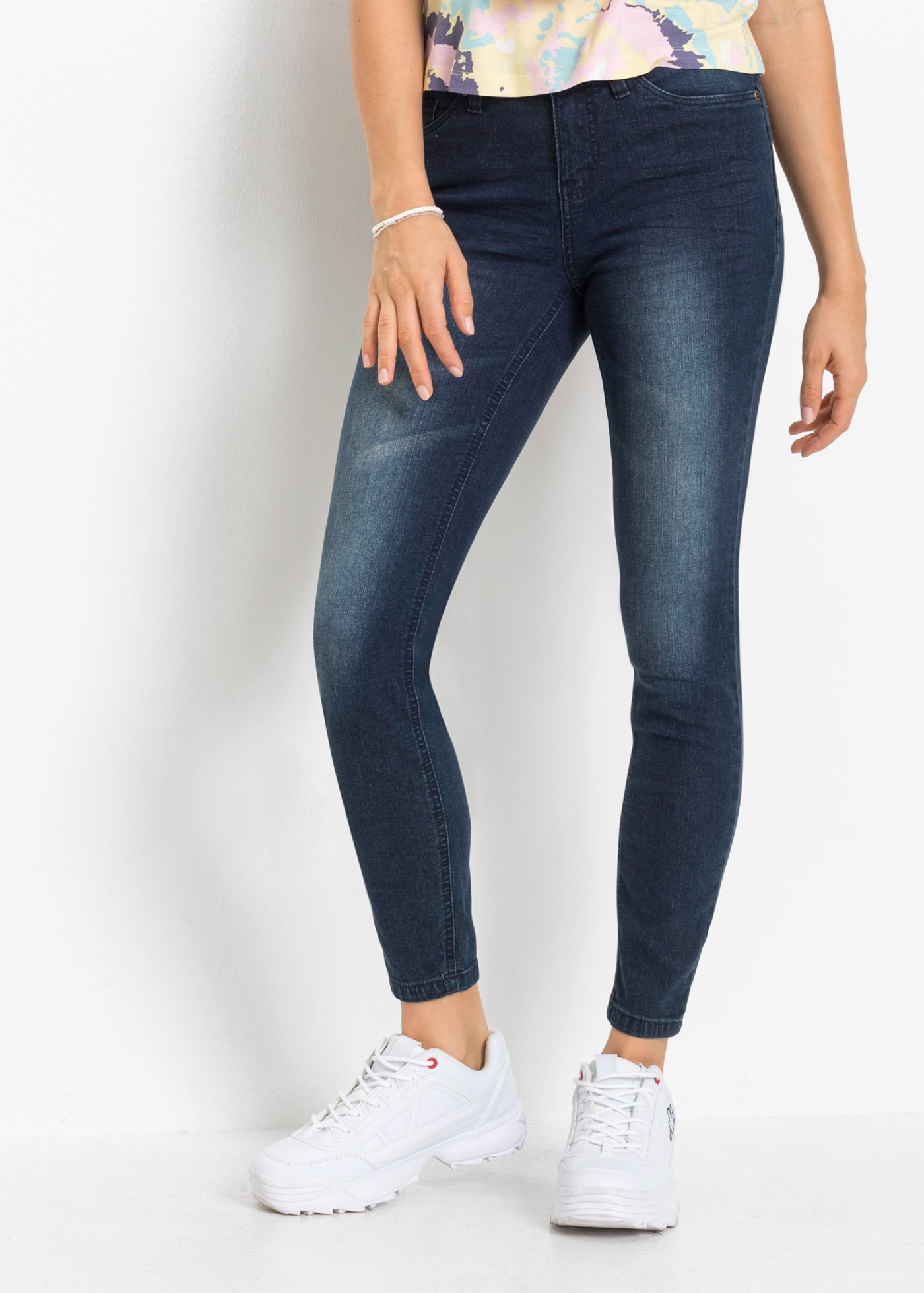 bonprix Skinny-fit-Jeans Skinny-fit-Passform, verkürztes 7/8-Bein, mit Five-Pocket-Style