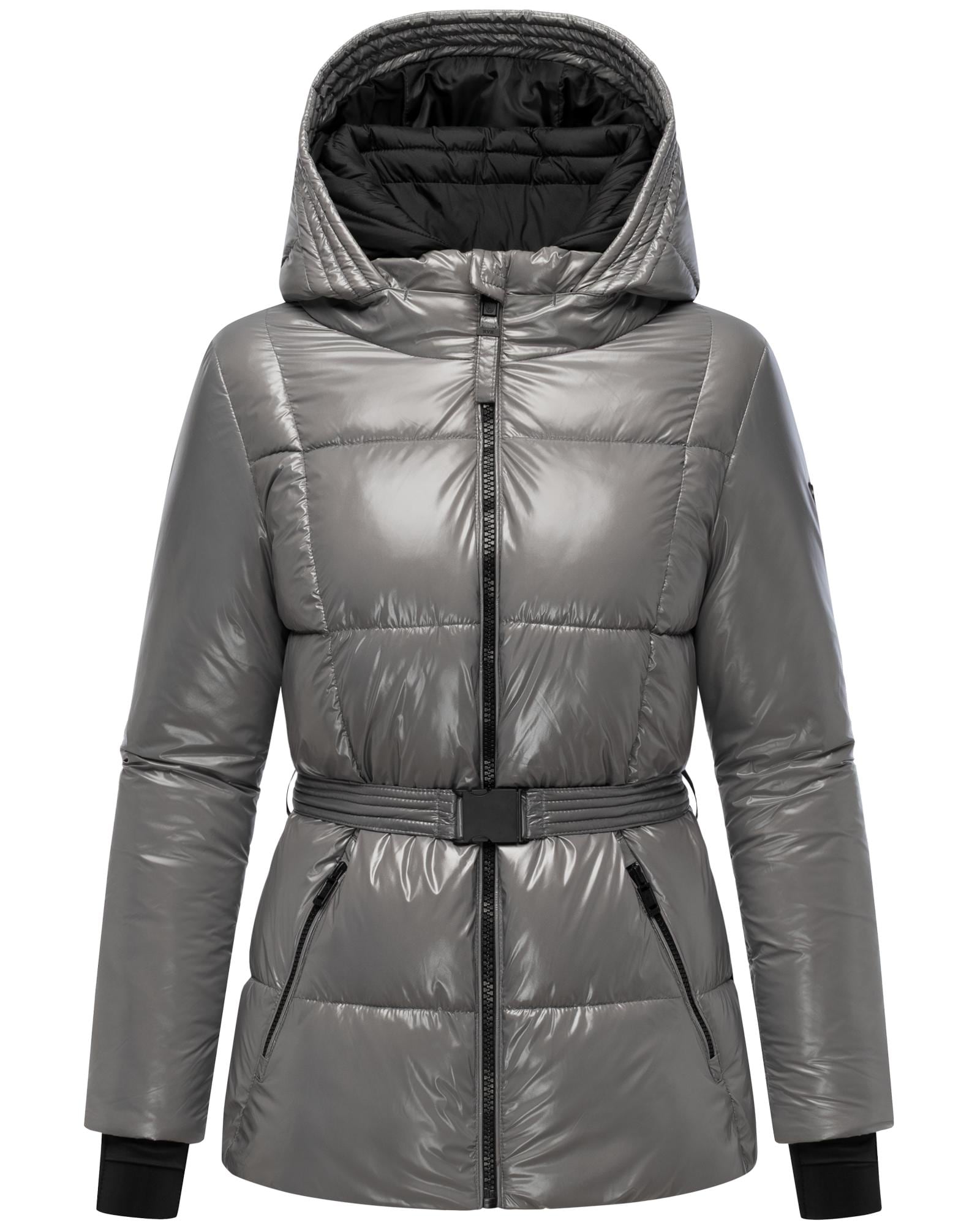 Navahoo Steppjacke "Eisglanz 14" mit Kapuze Glänzende Damen Winterjacke mit günstig online kaufen