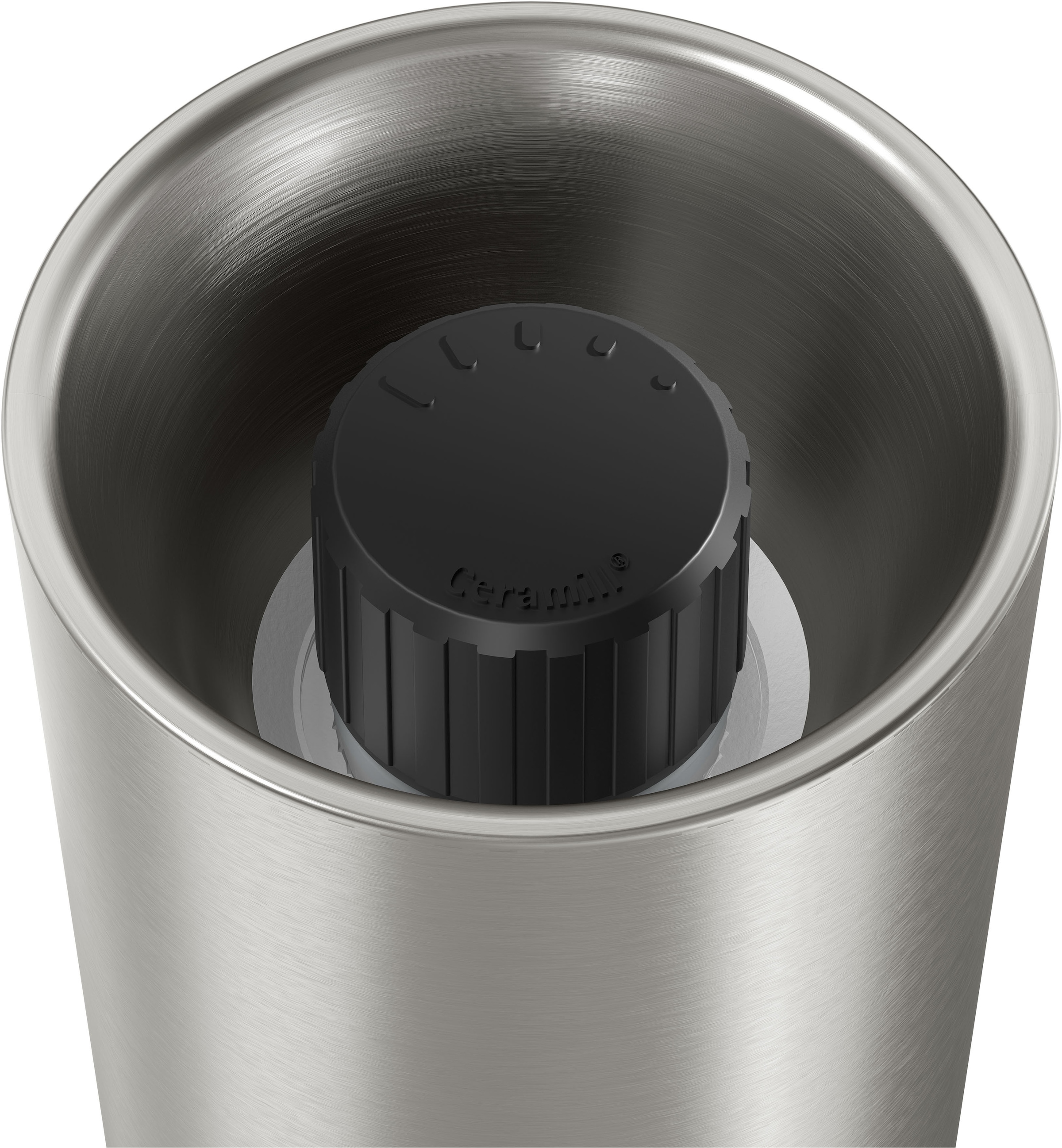 WMF Gewürzmühle »Signature«, (1 St.), Keramikmahlwerk, einstellbarer Mahlgrad, magnetischer Deckel