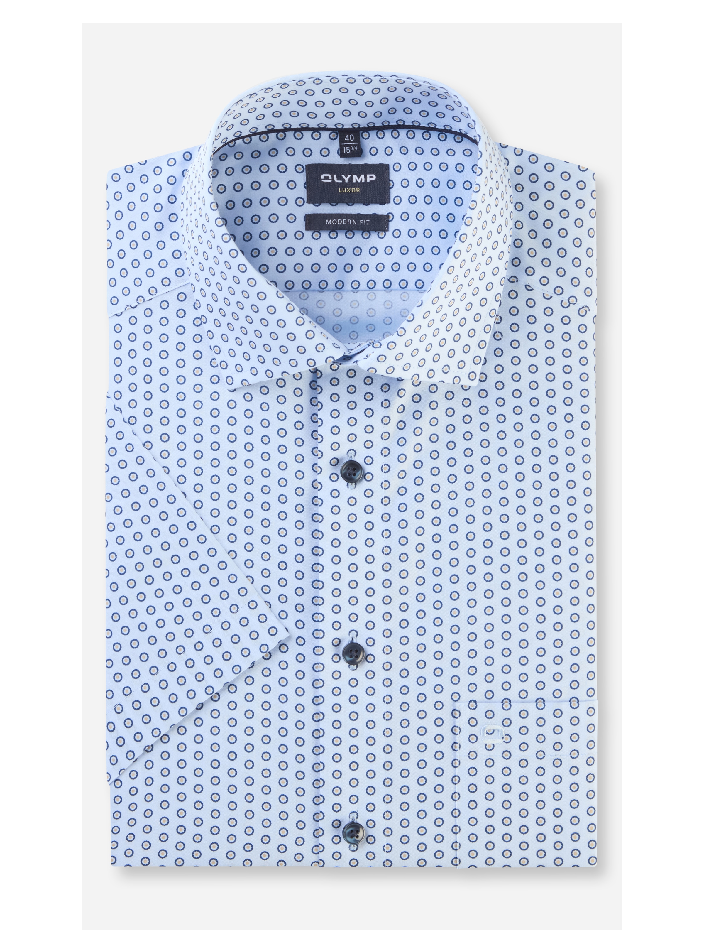 OLYMP Kurzarmhemd »Luxor modern fit«, mit modischem Print