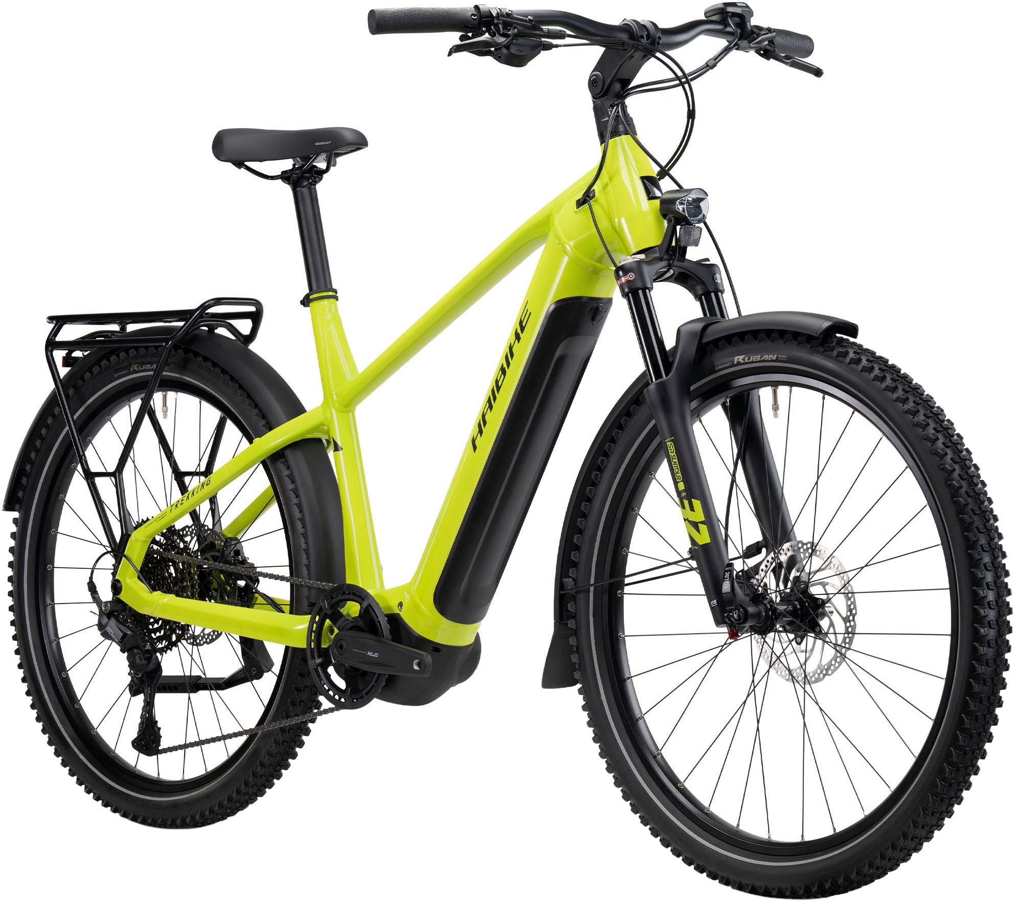 HAIBIKE E-Bike "Trekking 5 High", 45cm, 27,5 Zoll (69,85cm)gelb, Elektrofahrräder