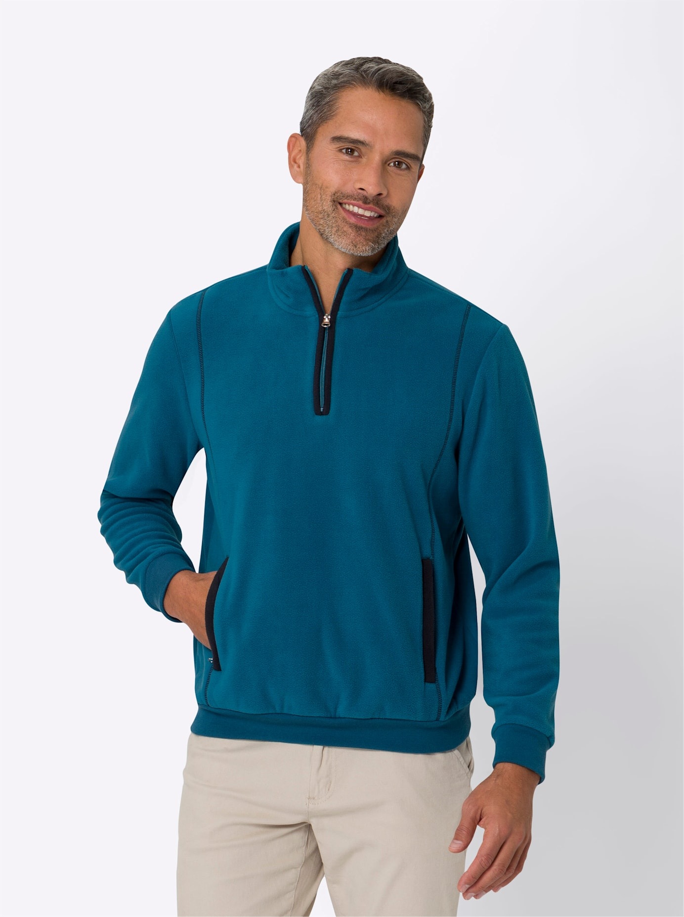 Classic Langarmshirt "Fleece-Shirt" 1 Stk. günstig online kaufen