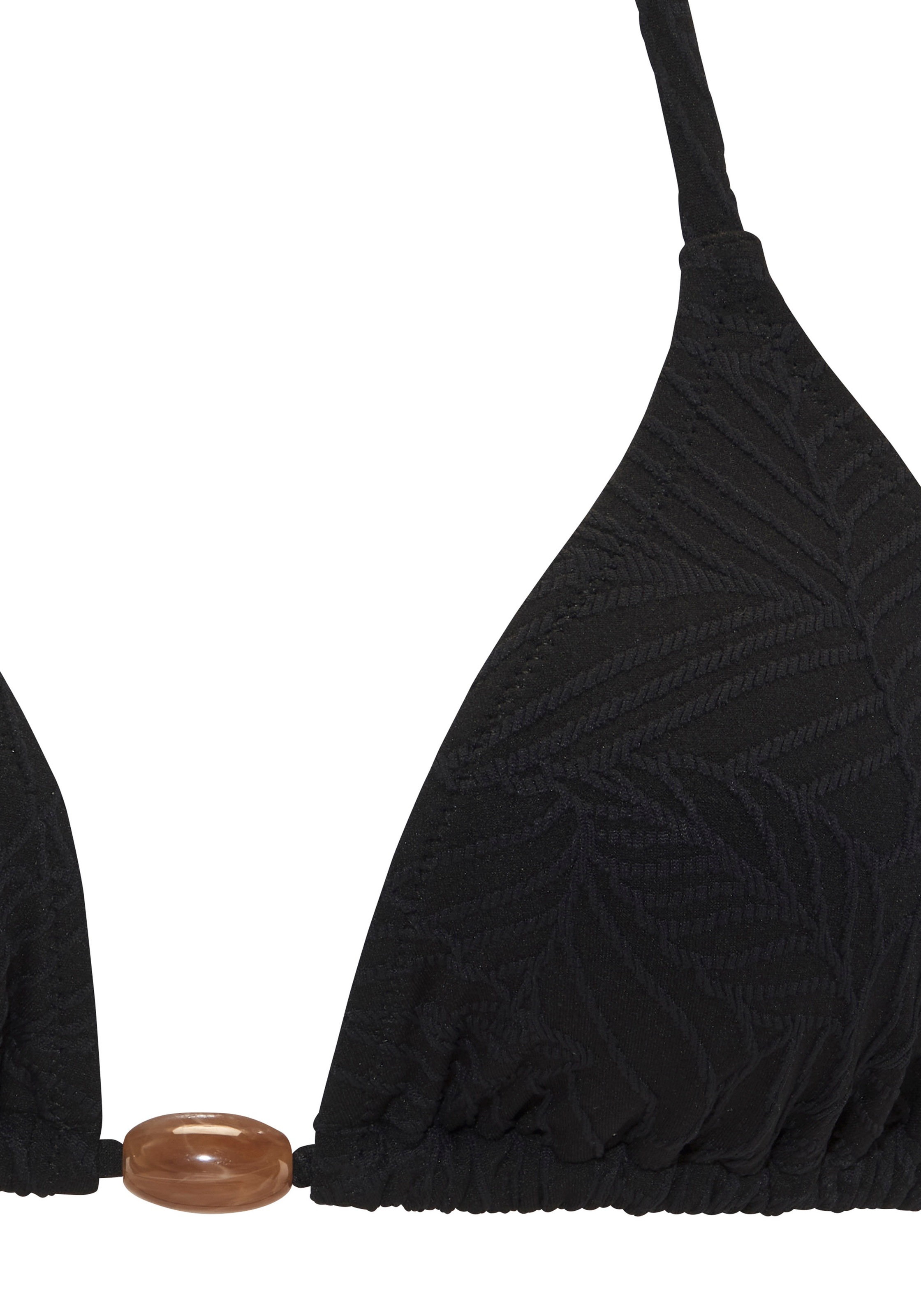LASCANA Triangel-Bikini-Top "Fay", aus eleganter Strukturware günstig online kaufen