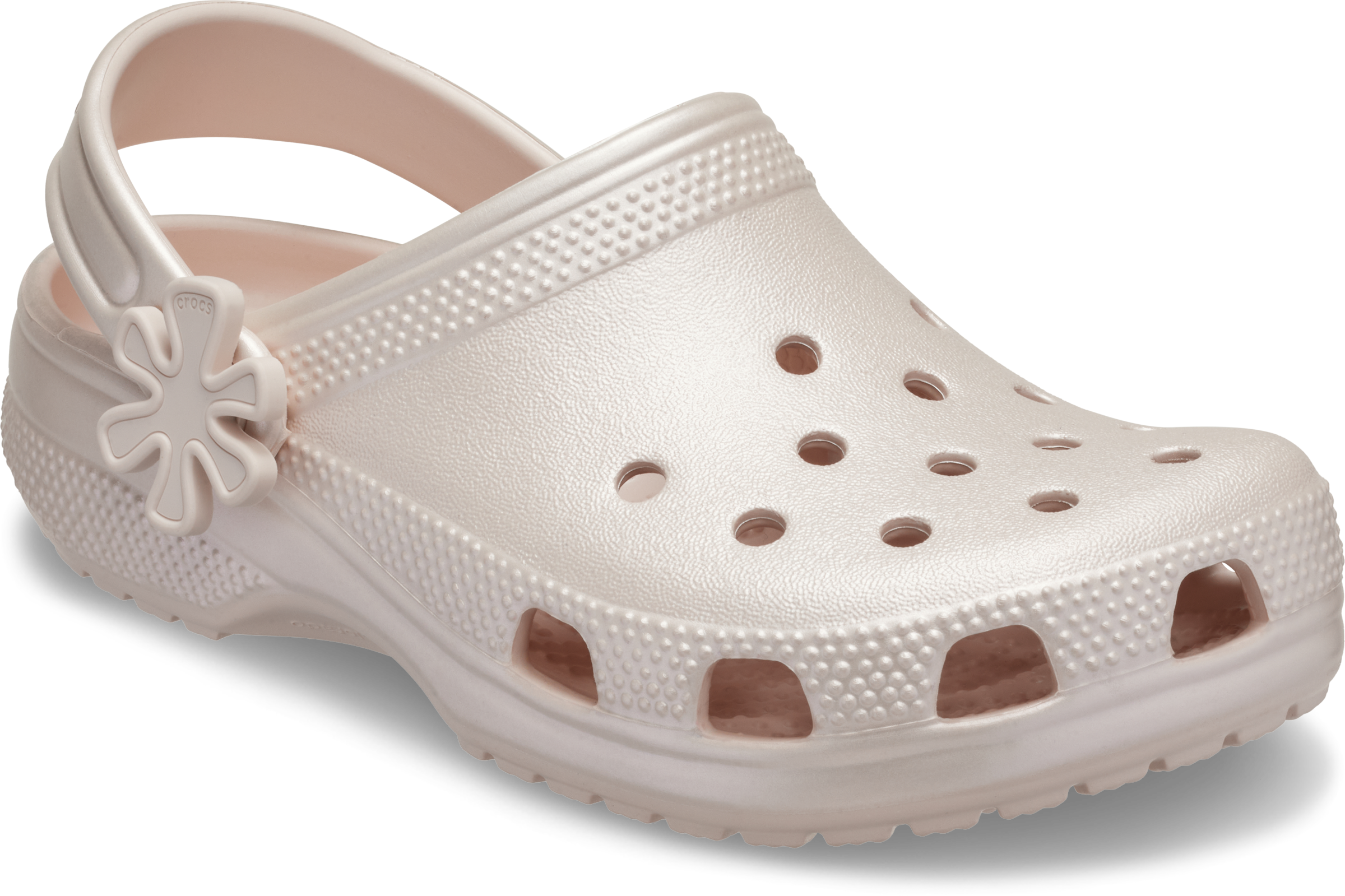 Crocs Clog "Classic Pearl Shine Clog" Sommerschuh, Strandschuh, Sandale, Hausschuh in glänzender Optik