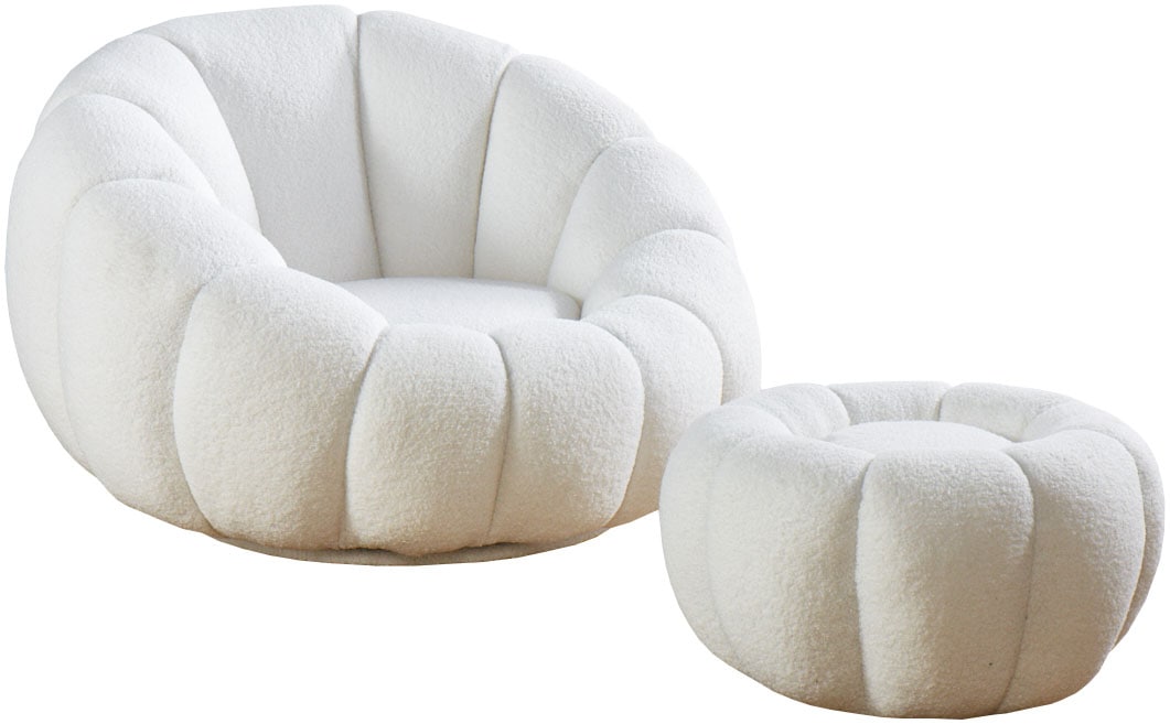 SalesFever Sessel "Bonn", (Set, 2 St.), Komfort-Set mit Drehhocker - 360 Fr günstig online kaufen