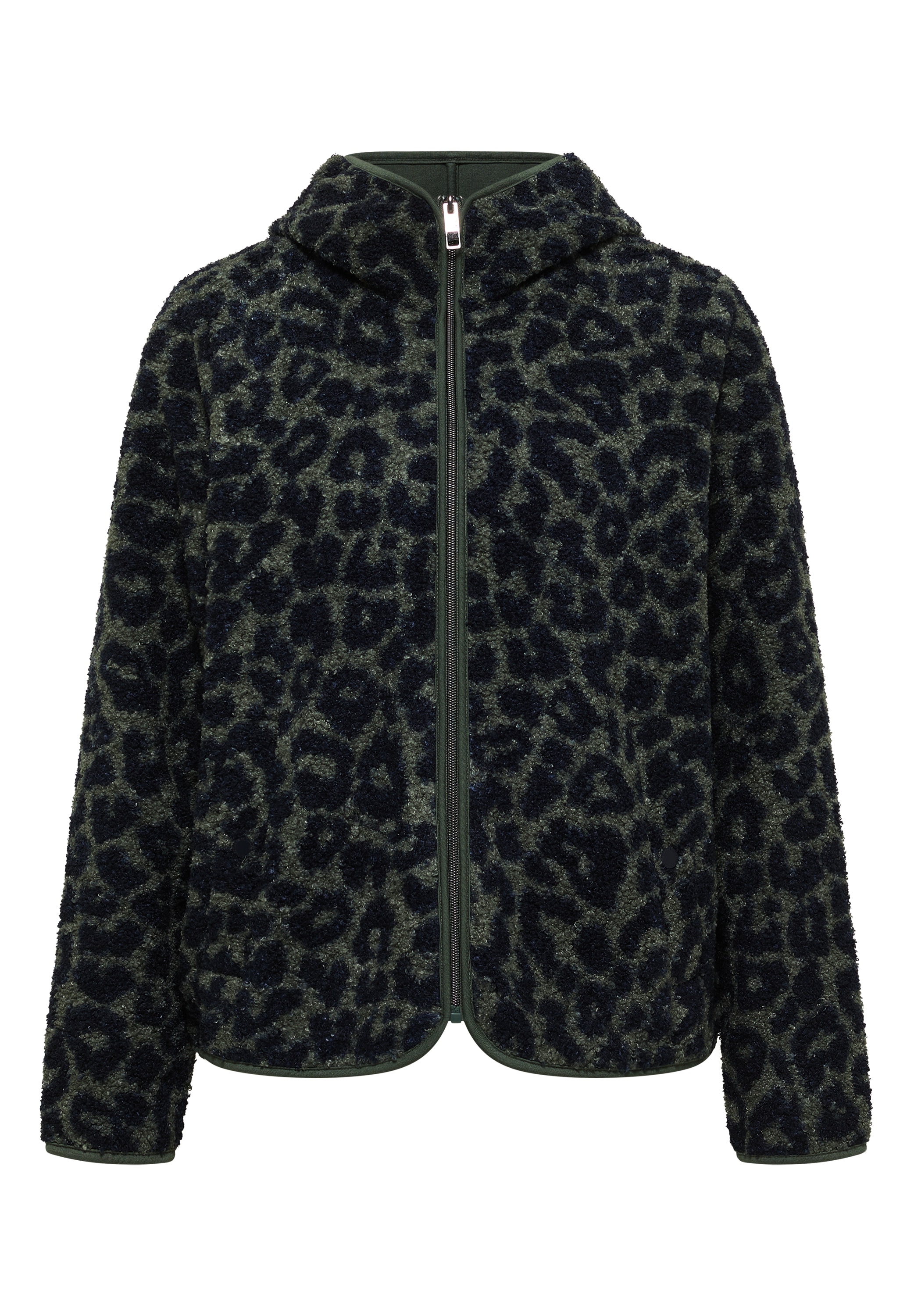 Cecil Fellimitatjacke mit Kapuze im Leo Design