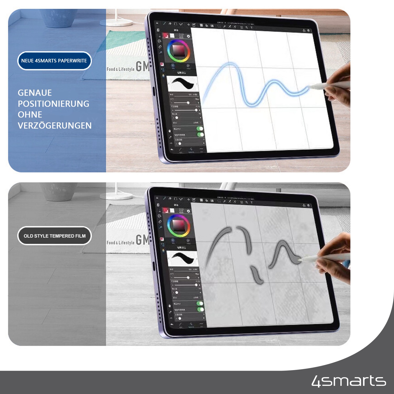 4smarts Displayschutzfolie »Paperwrite«, für Apple iPad (7.Gen./8.Gen./9.Gen.)