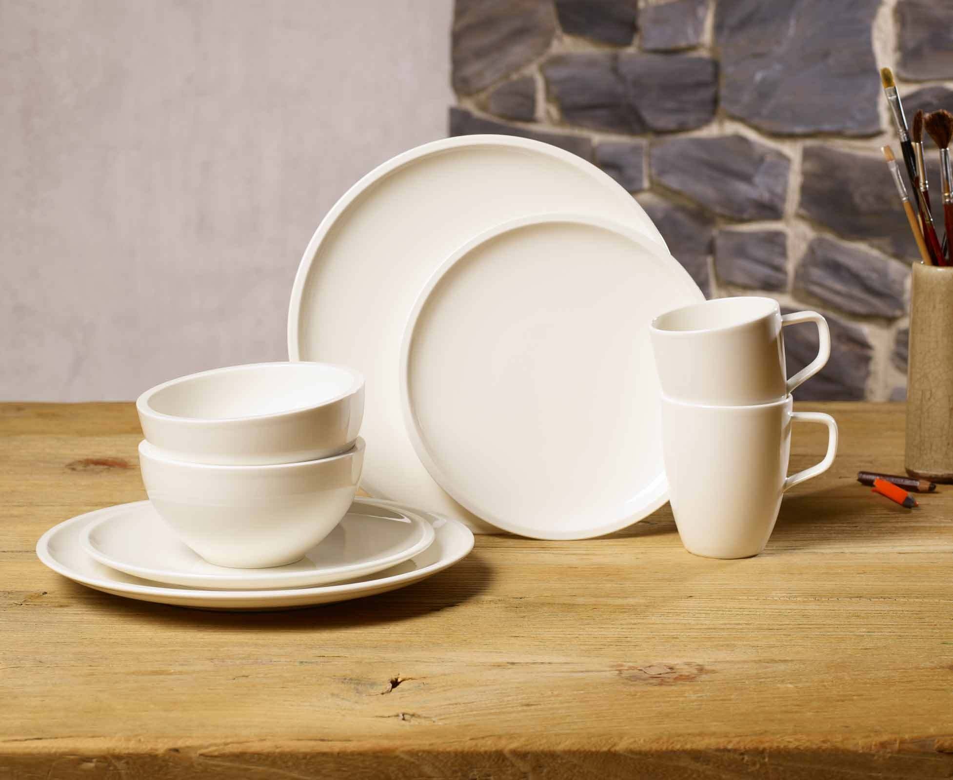 Villeroy & Boch Geschirr-Set »Starter-Set Artesano Original weiß«