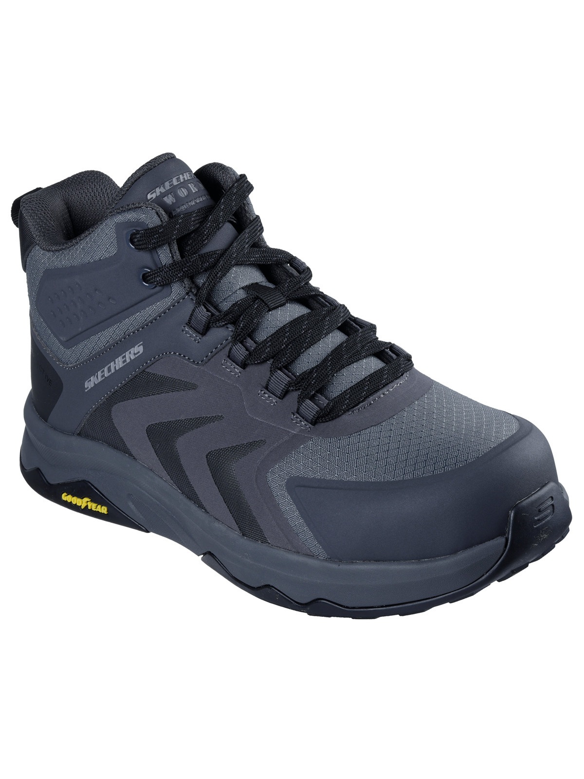 "Arbeitsschuh SKECHERS ""Speed"" Gr. 43, grau, 43, Obermaterial: 100% Synthetik synthetic., Schuhe, Arbeitsschuh"