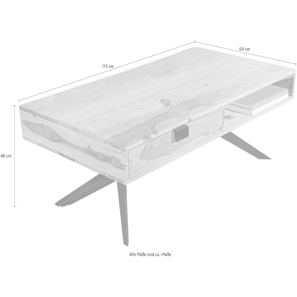 Gutmann Factory Couchtisch »Nola«, aus Massivholz Sheesham