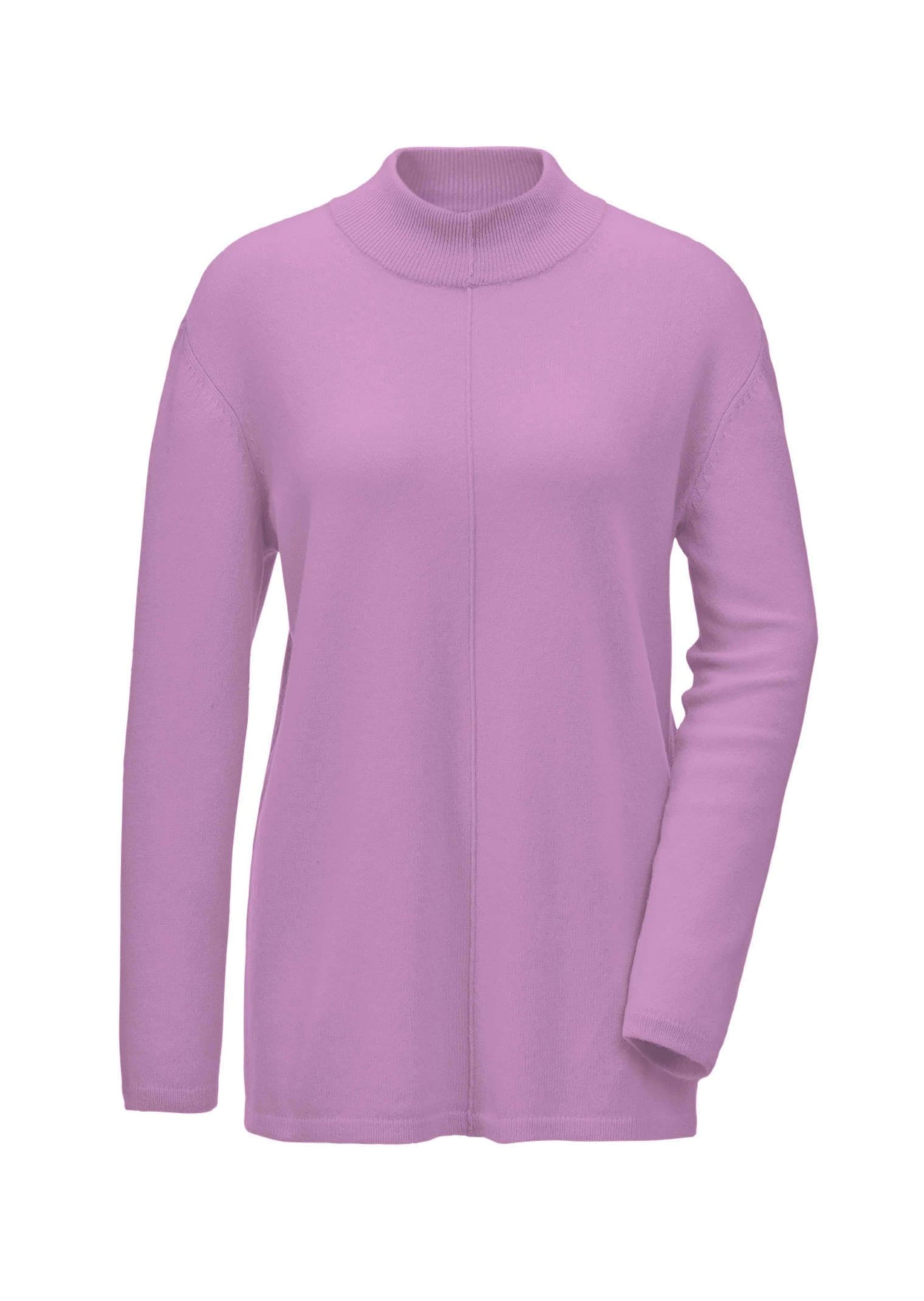 GOLDNER Strickpullover "Kurzgröße Kuschelweicher Kaschmirpullover mit Kragen" Dekorative Naht im Vorderteil