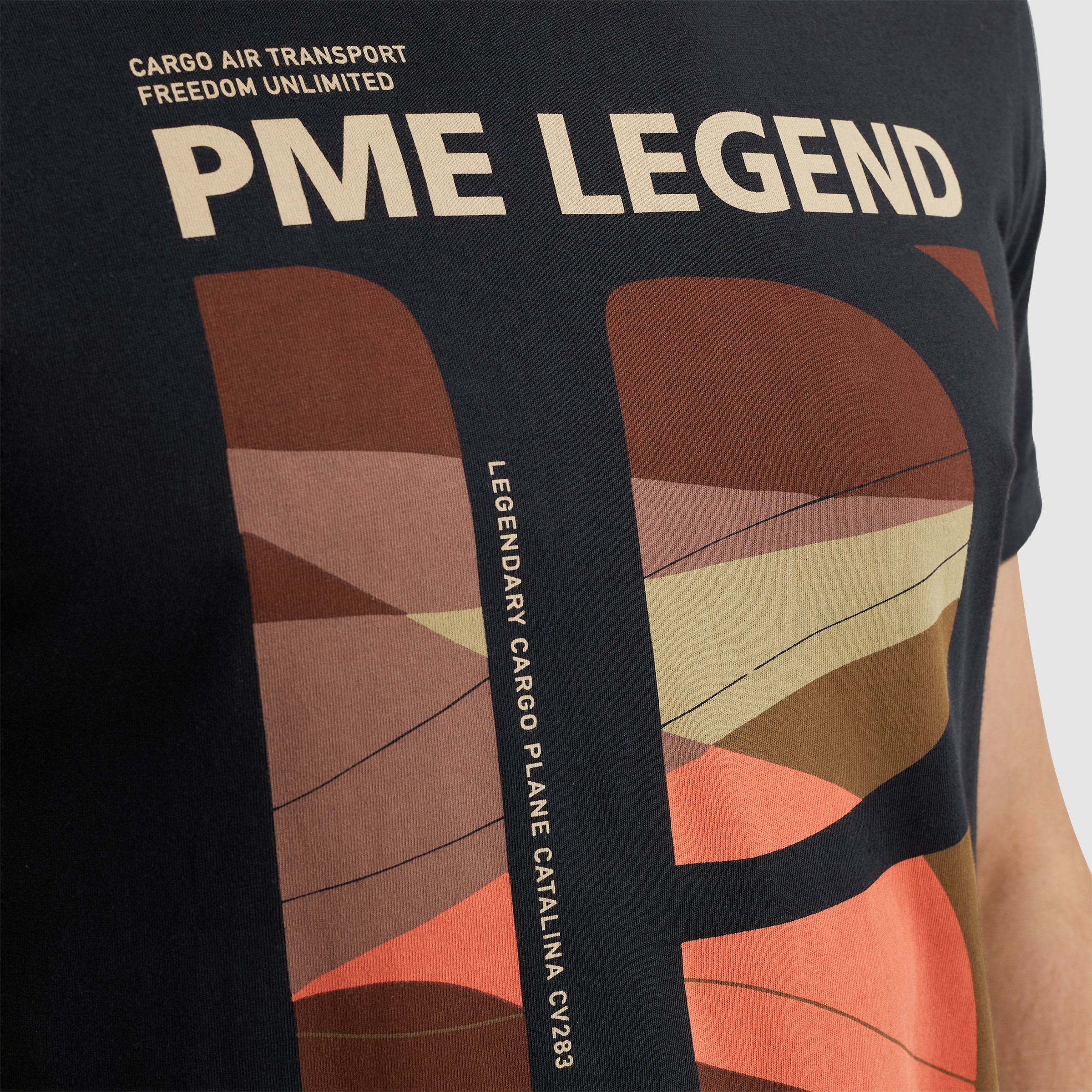 PME LEGEND T-Shirt »Short sleeve r-neck single jersey«, mit Logo Print