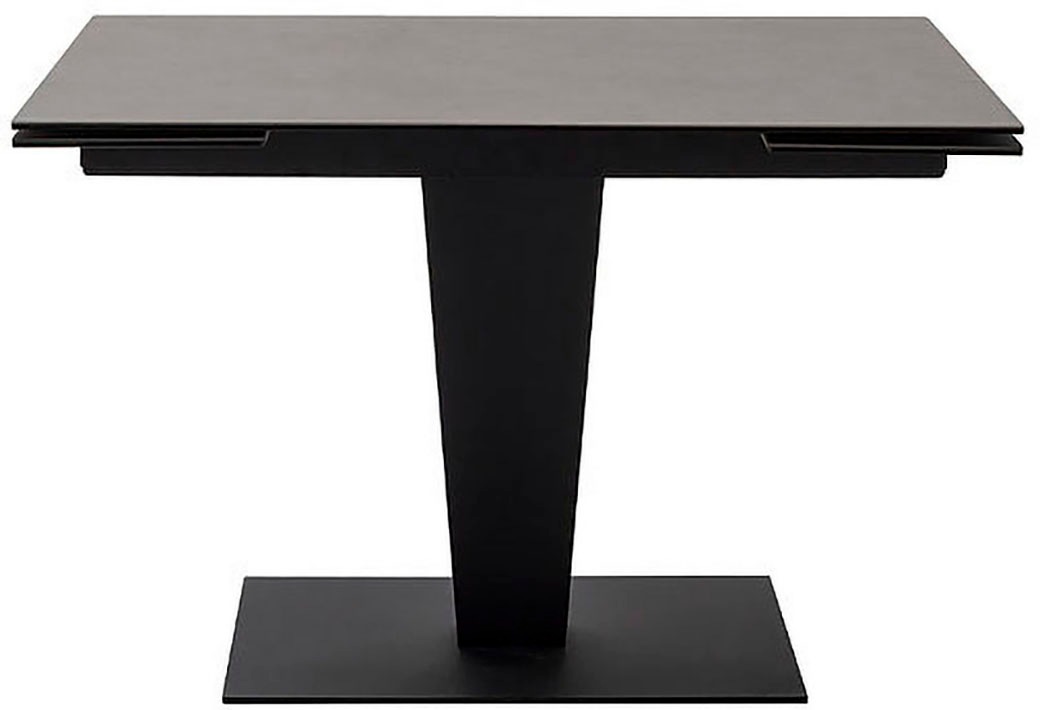 MCA furniture Esstisch »PESARO Auszugstisch mit Säule 120-180 cm«, (Einzelstück), Keramik,Edelstahl,Stirnauszug,ausziehbar,Tischplatte 14 mm