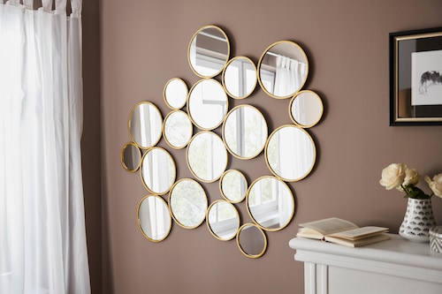 Leonique Dekospiegel »Malisa«, Wanddeko, bestehend aus 19 runden Spiegelementen kaufen
