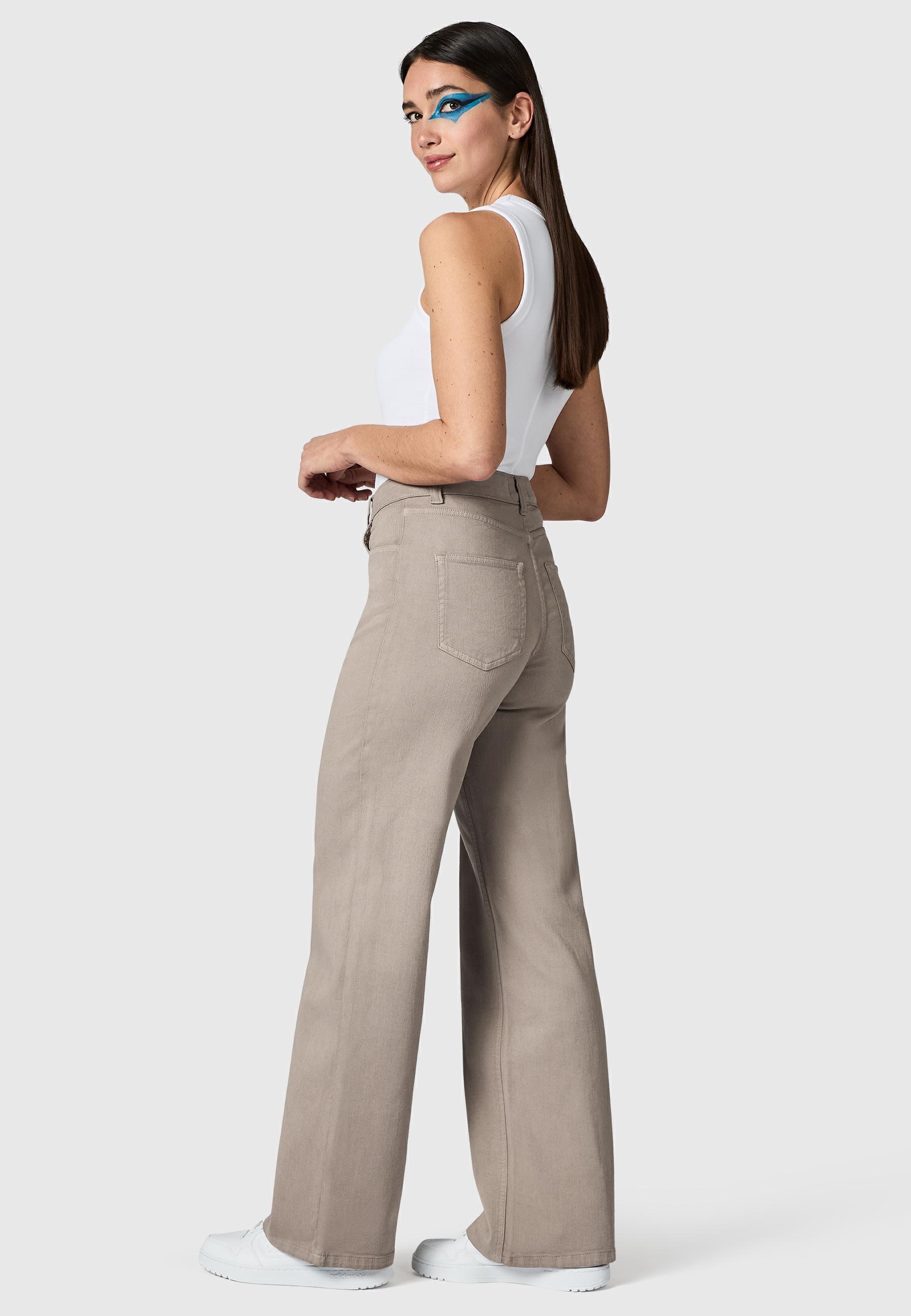 PEAK TIME Chinohose »Cyrele«  Lange Wide-Leg-Hose mit Bio-Baumwolle