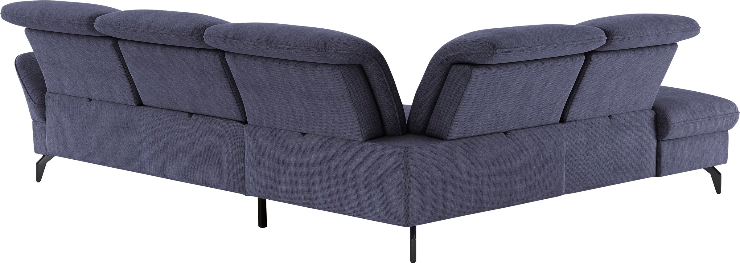sit&more Ecksofa »Leandro L-Form«, Wahlweise mit Bett-, Kopfteil - und Armlehnfunktion, sowie Stauraum
