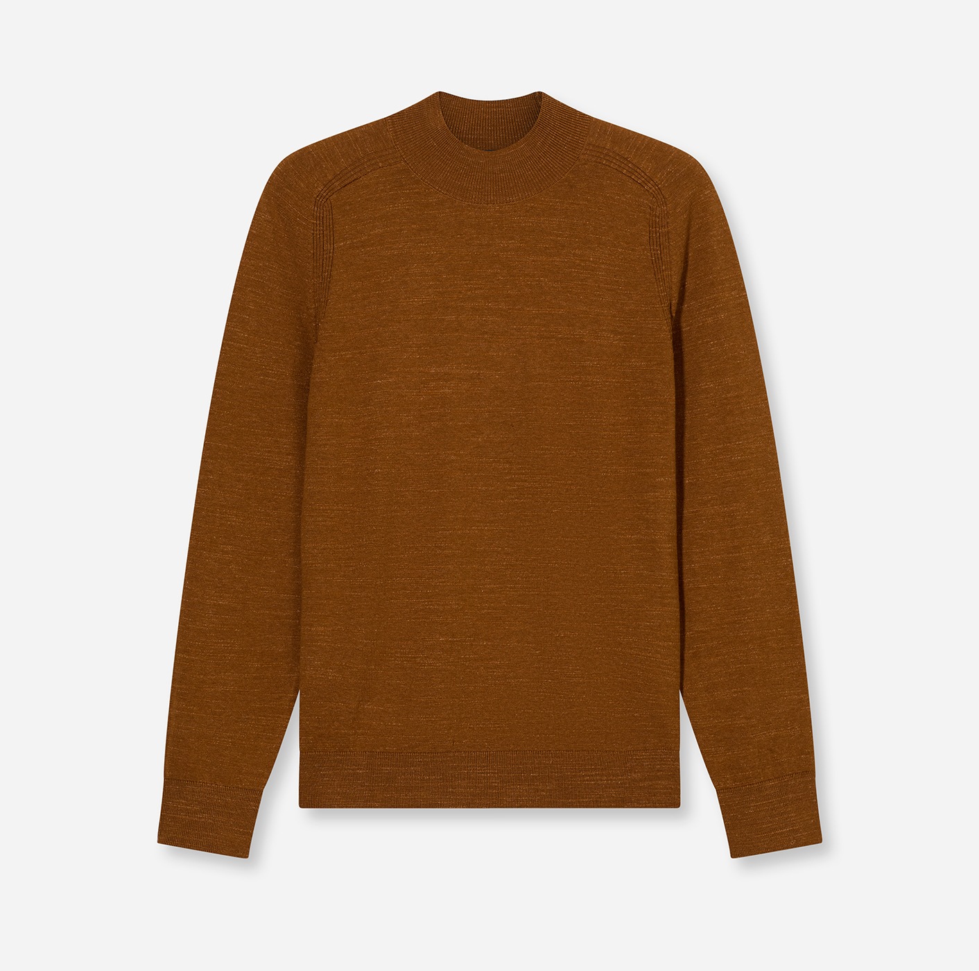 OLYMP Rundhalspullover »Rundhals« in melierter Optik