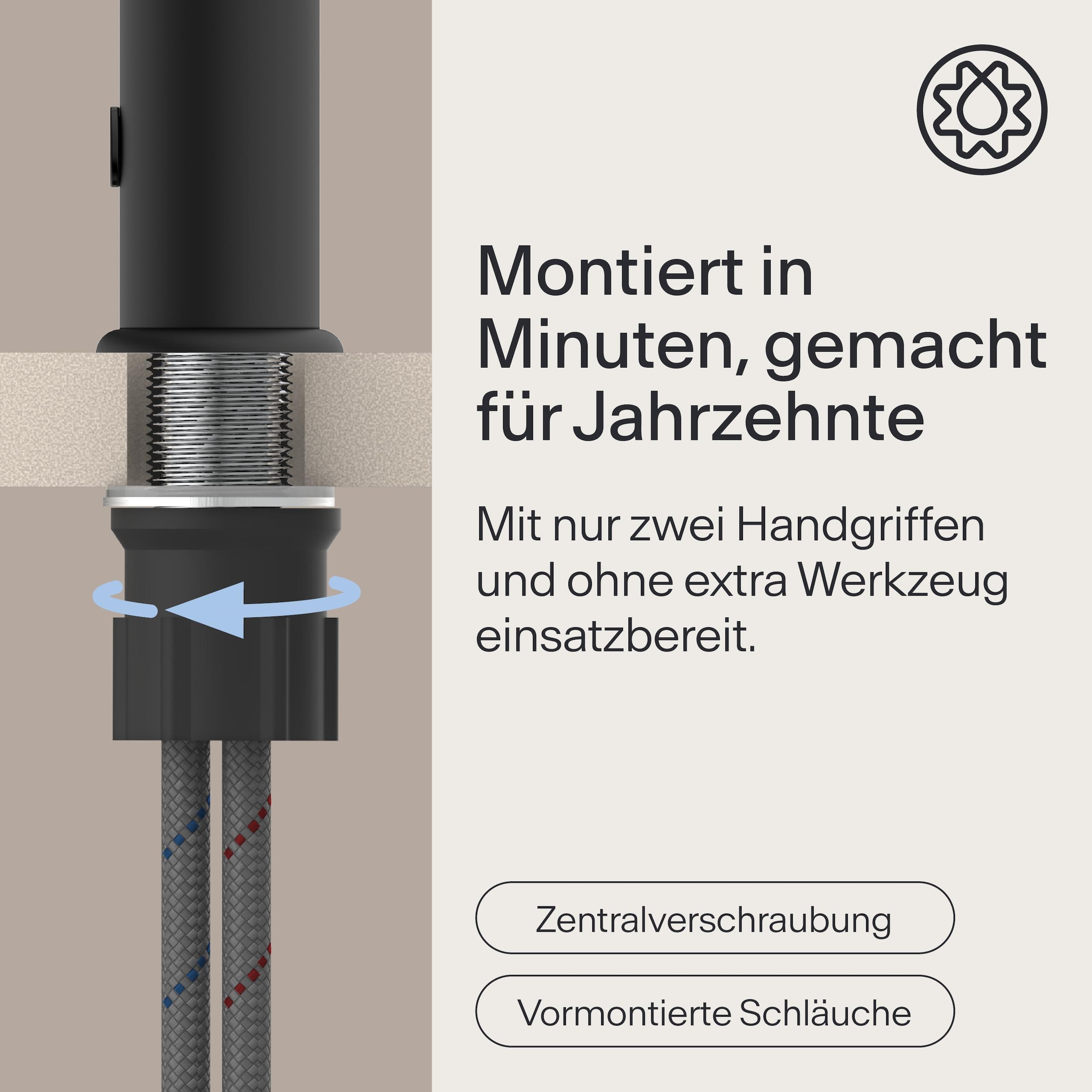 WASSERWERK Waschtischarmatur »WT 11« inkl. Popup, wassersparend