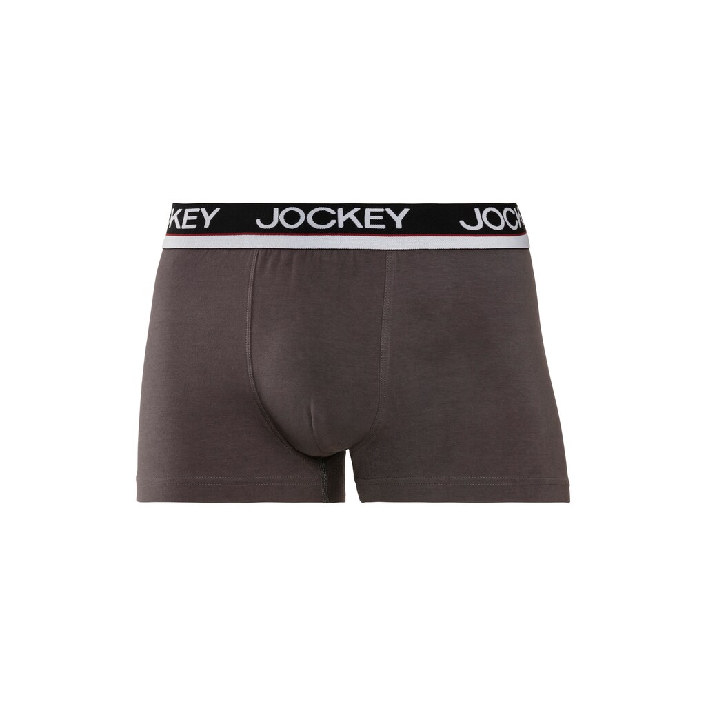Herrenmode Herrenwäsche Jockey Boxer, (3 St.), mit Logo Webbund grau + dunkelgrau + schwarz Herrenmode Herrenwäsche Jockey Boxer, (3 St.), mit Logo Webbund grau + dunkelgrau + schwarz