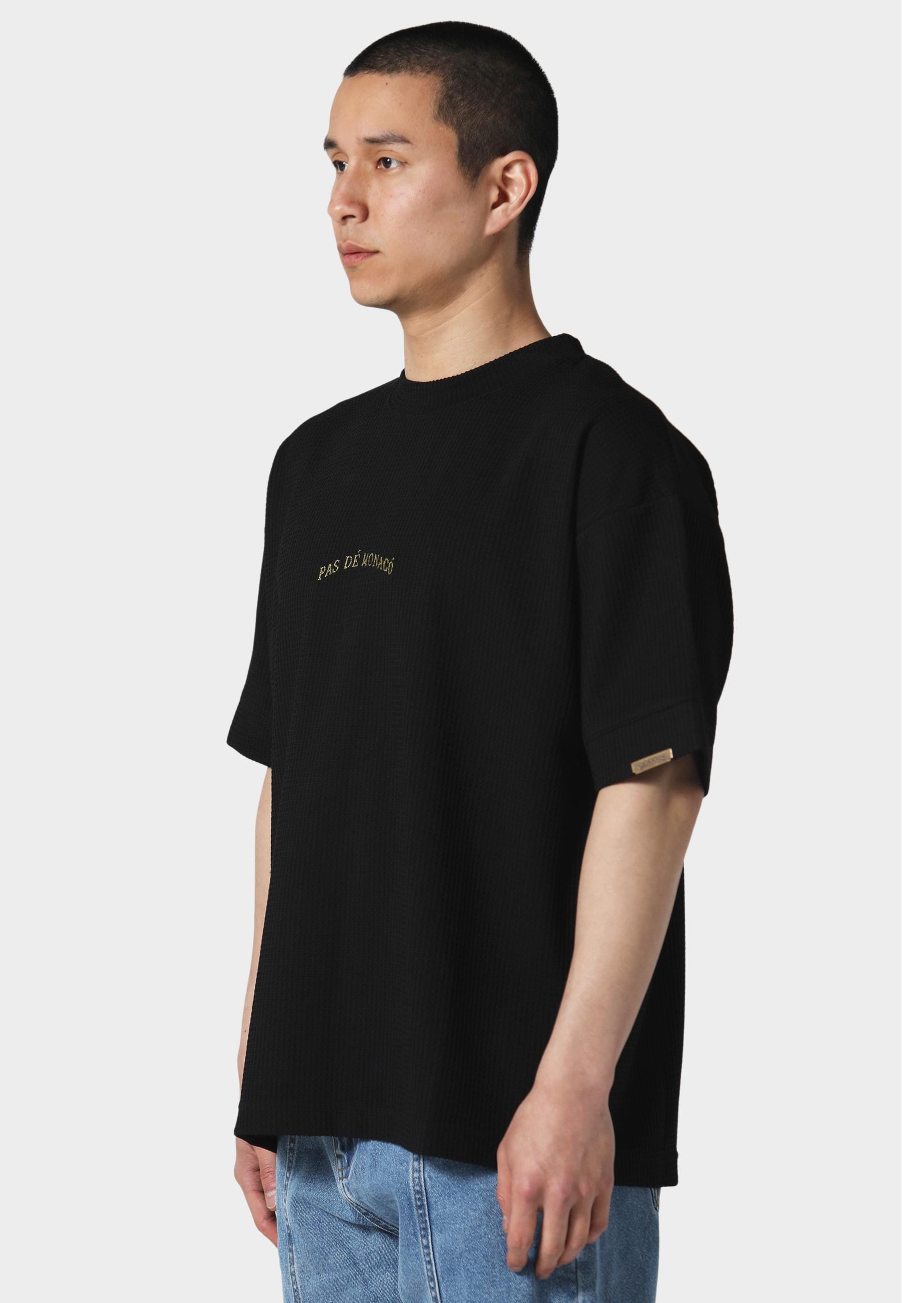 Pas De Monaco T-Shirt »Pas De Monaco WAFFLE T-SHIRT«, (1 tlg.)