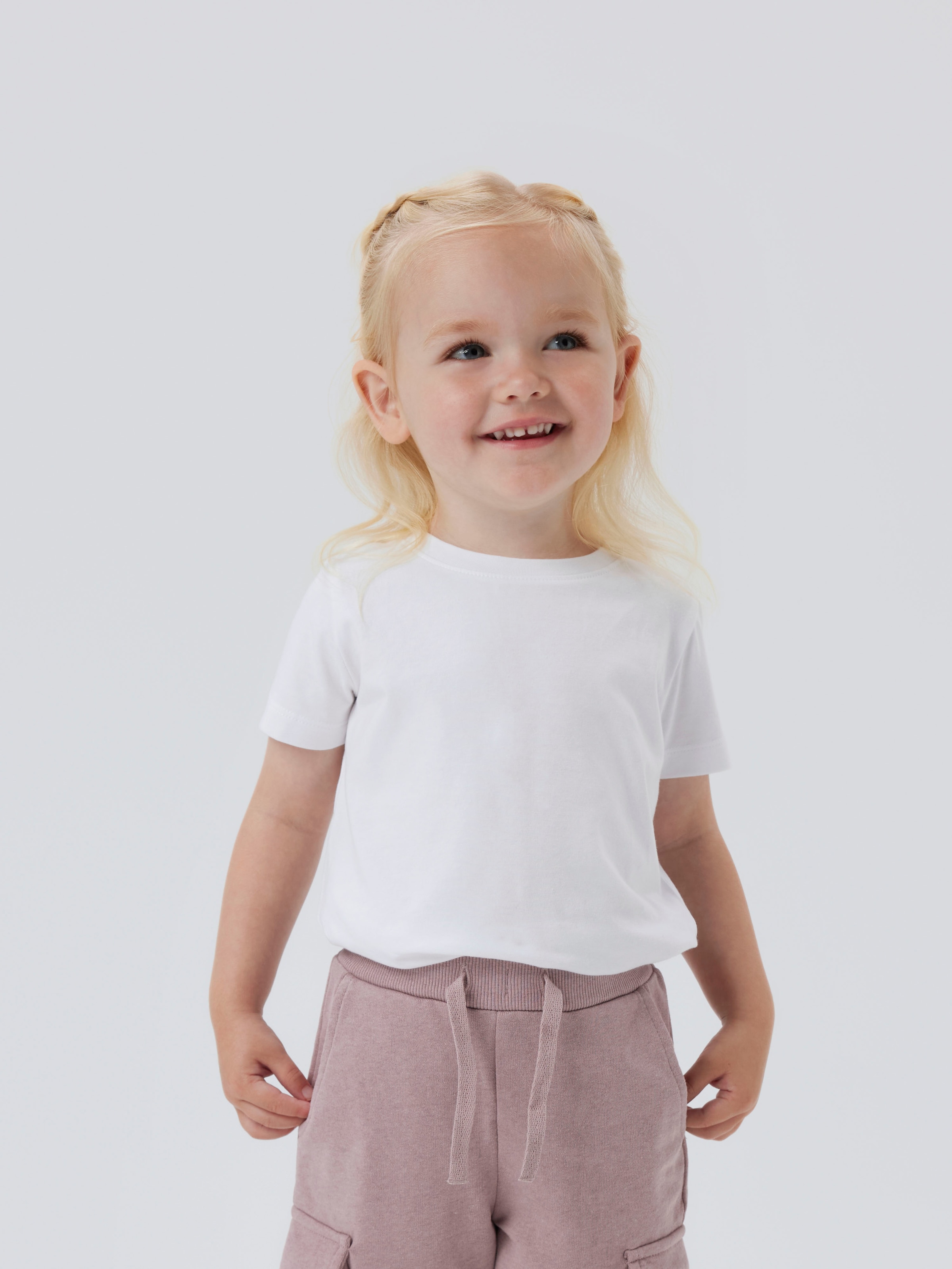 Name It Kurzarmshirt "Nmfvibbi Ss Top Noos" Baumwollmischung, Kurzarm
