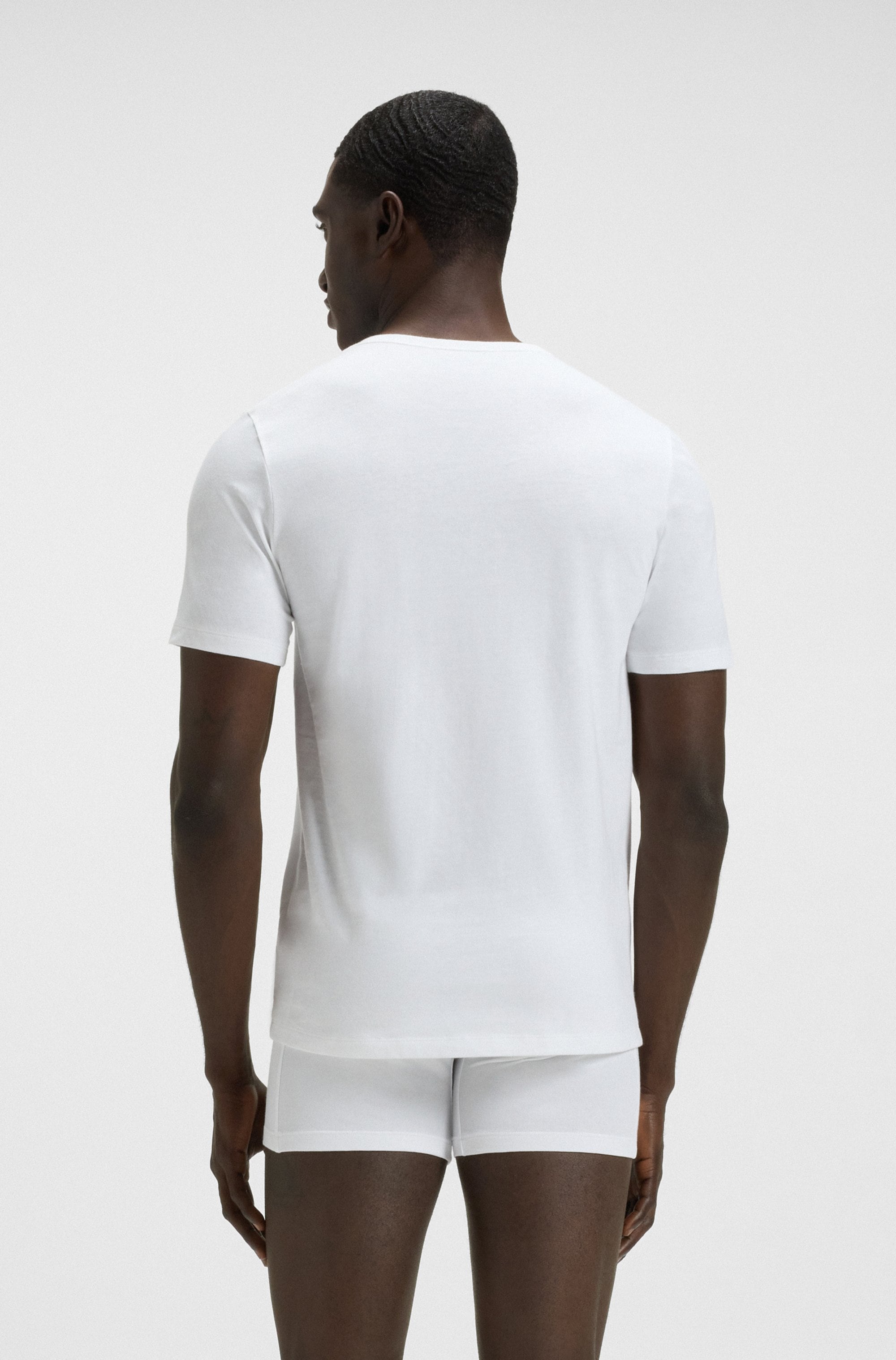 BOSS T-Shirt »TShirtRN 3P Classic«, (Packung, 3 tlg.), mit BOSS Stickerei