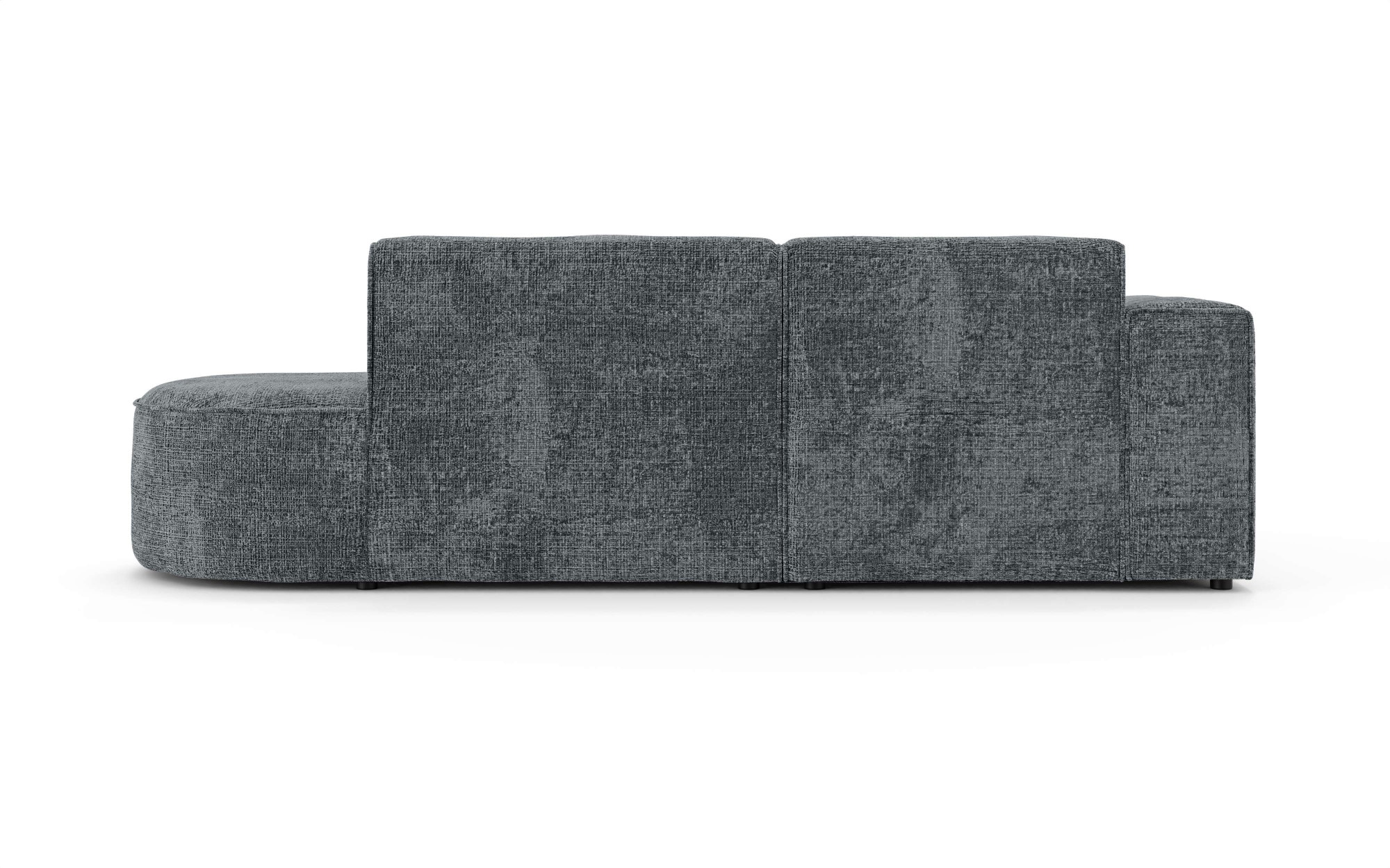 OTTO home Ecksofa »ADELLA XL Design-Sofa mit Recamiere rechts/links, 263/159/76 cm«, L-Form XL mit Wellenunterfederung, runde Form, auch in Cord