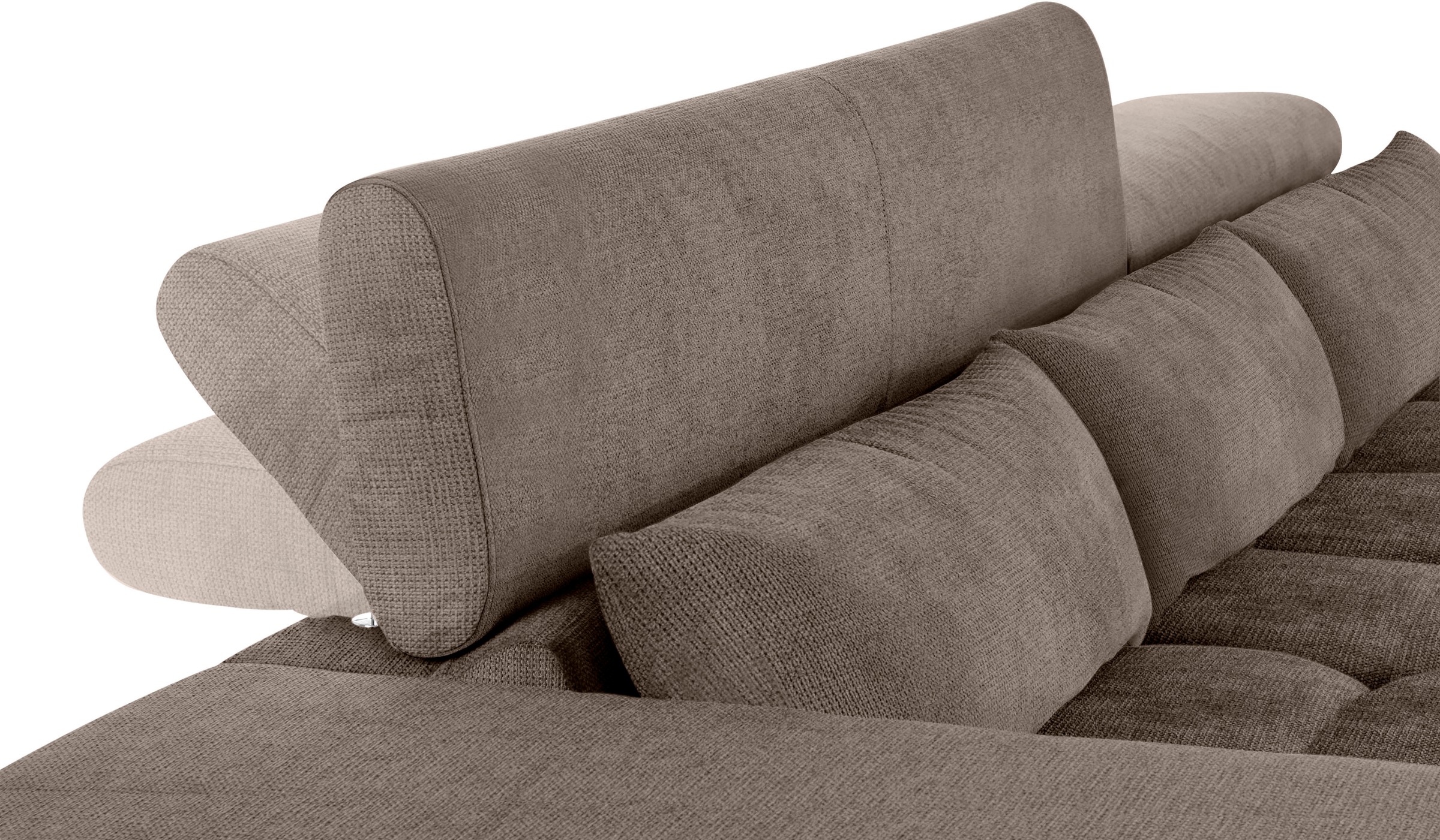 COTTA Ecksofa »Orion L-Form«, mit Kopfteilverstellung & 3 Nierenkissen