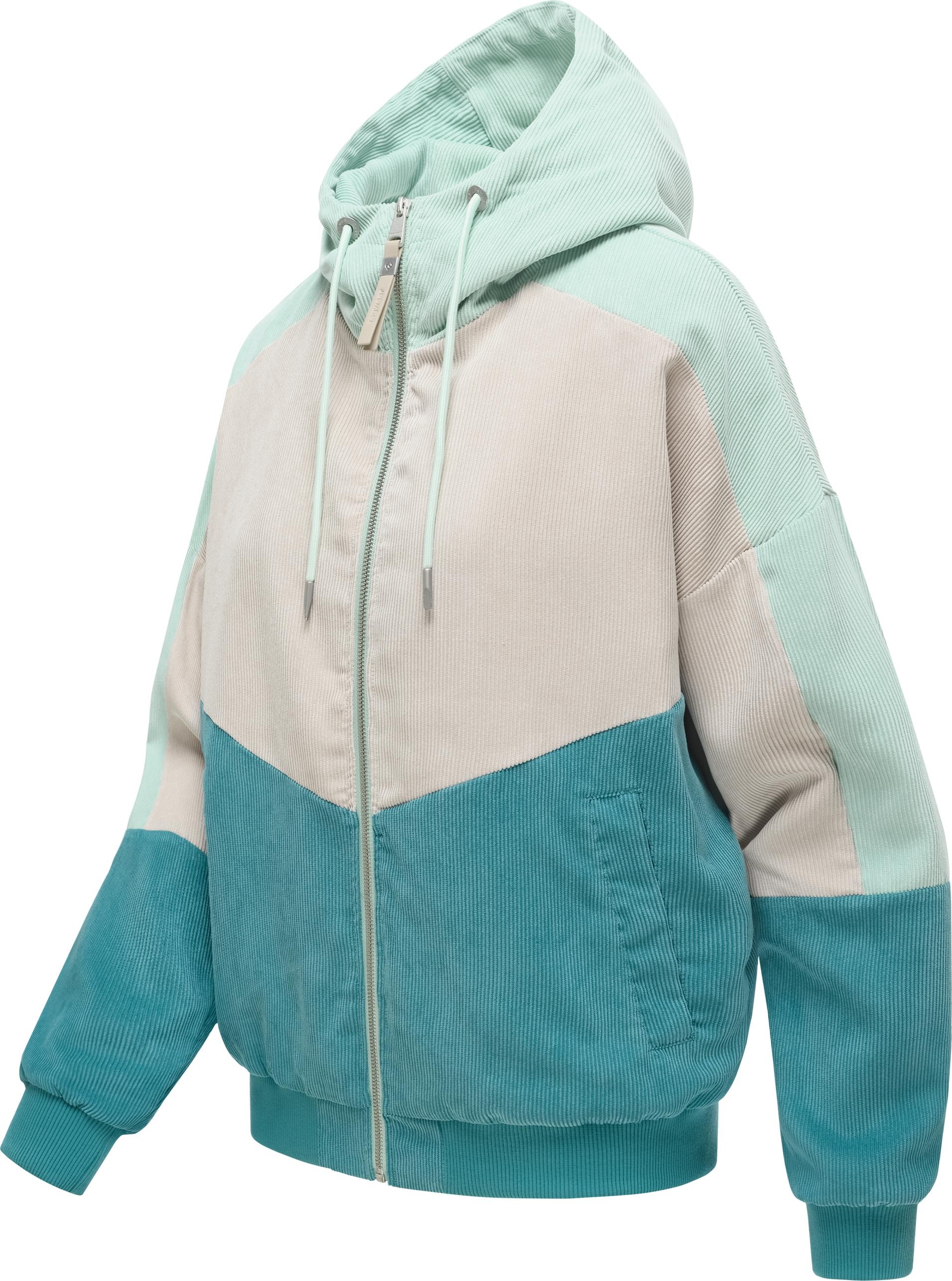 Ragwear Cordjacke "Queny Cordy" mit Kapuze Jacke in Feinkord-Optik mit vers günstig online kaufen