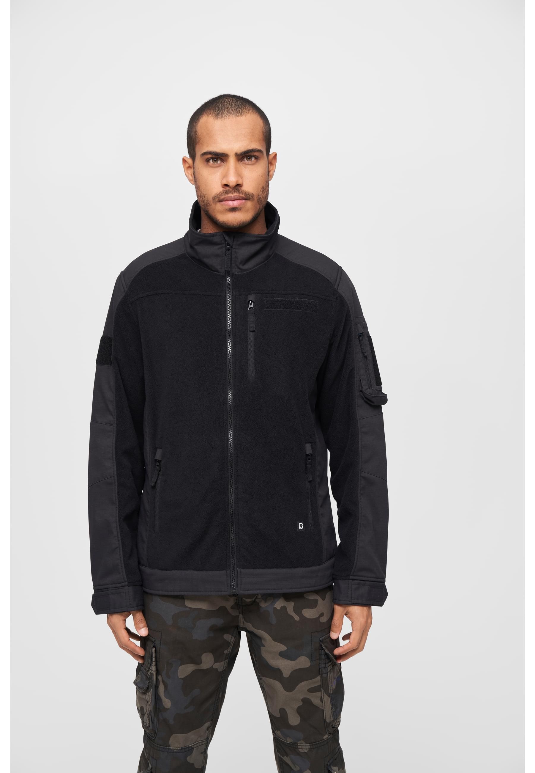 Brandit Allwetterjacke »Brandit Herren Fleecejacket Ripstop«, (1 St.), ohne Kapuze