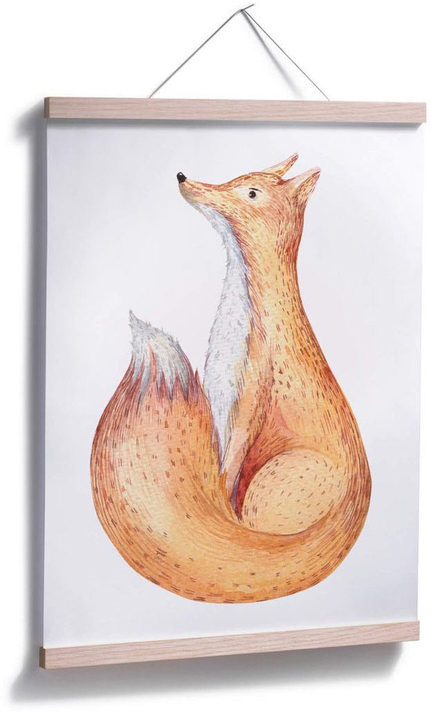 Wall-Art Poster »Waldtiere Poster, Fuchs«, Tiere, St.), kaufen (1 Bild, | BAUR Wandposter Wandbild